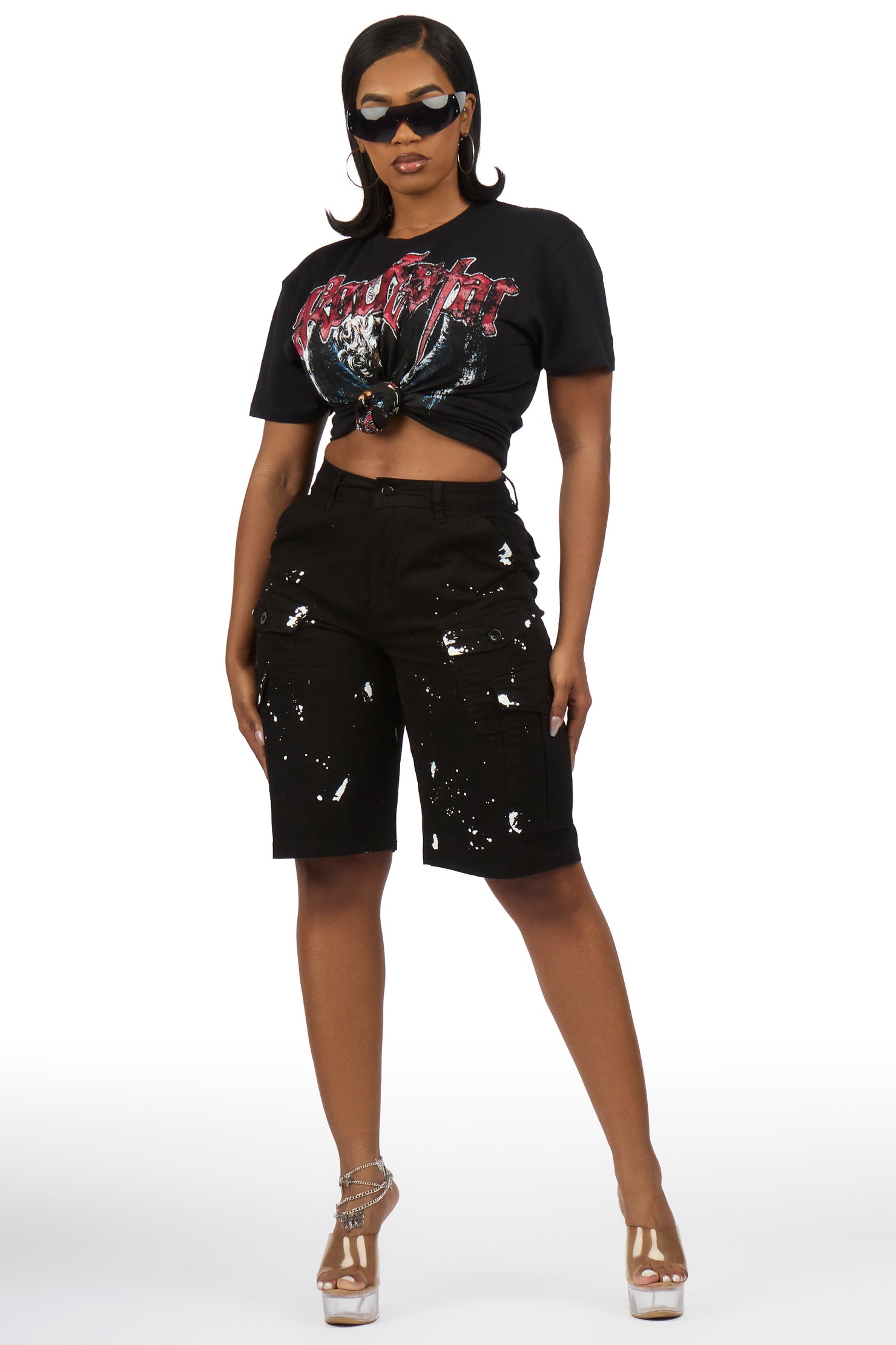 Martineya Oversized Black T-Shirt
