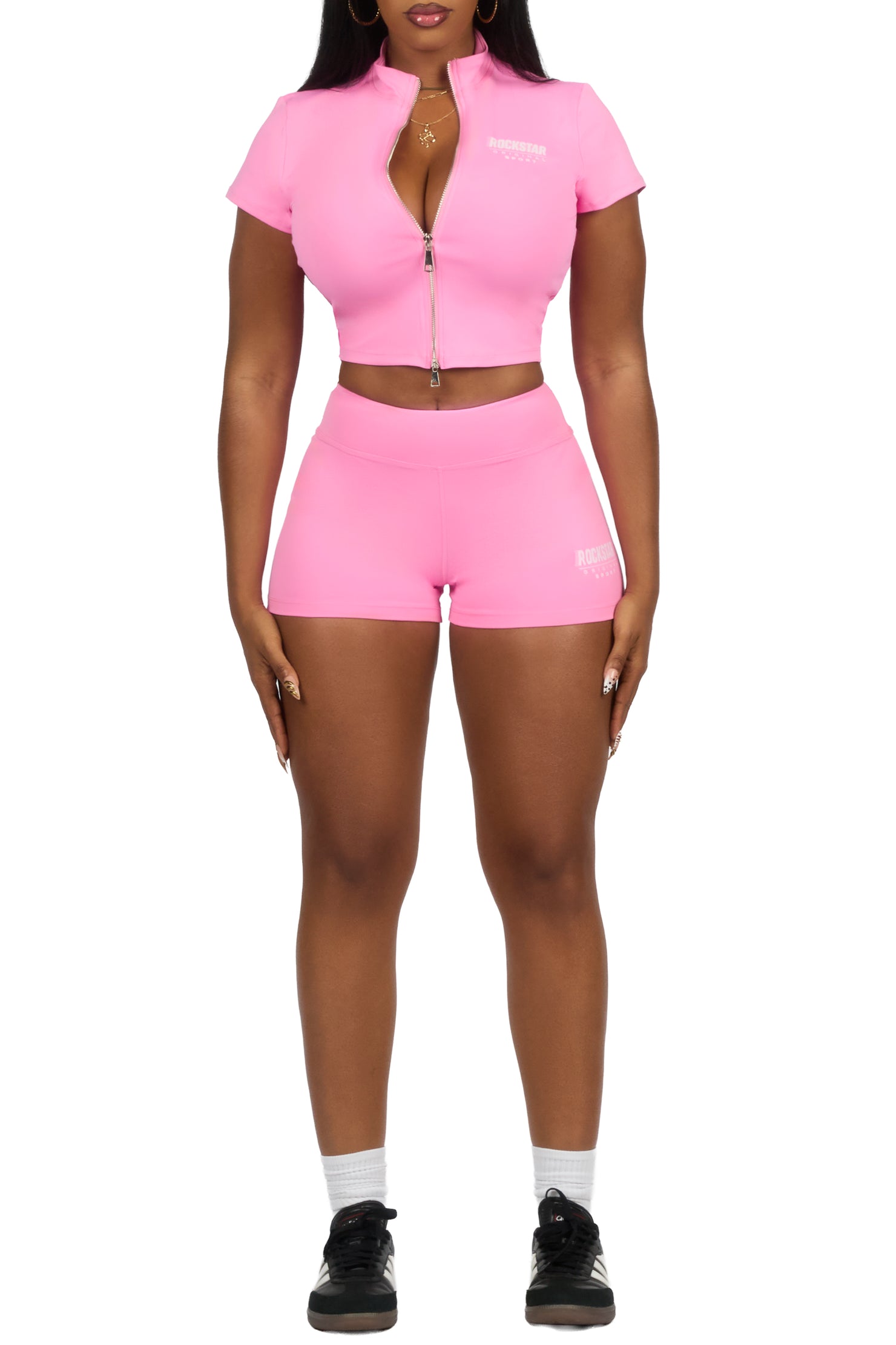 Keelana Pink Active Short Set