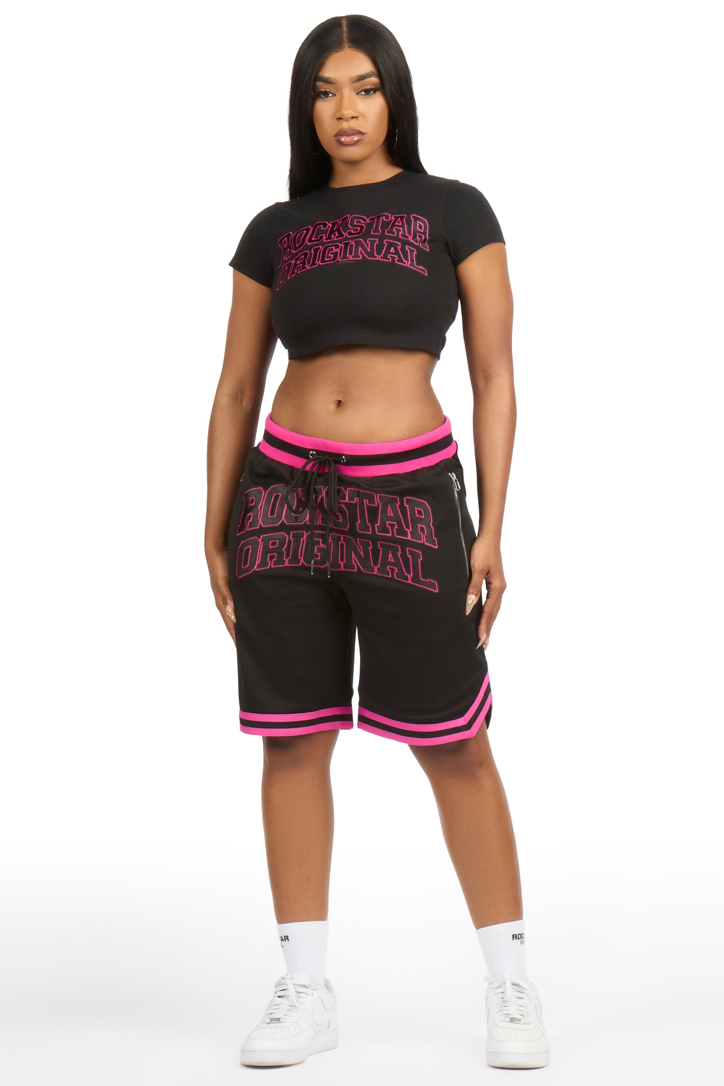 Vanissa Black T-Shirt Short Set