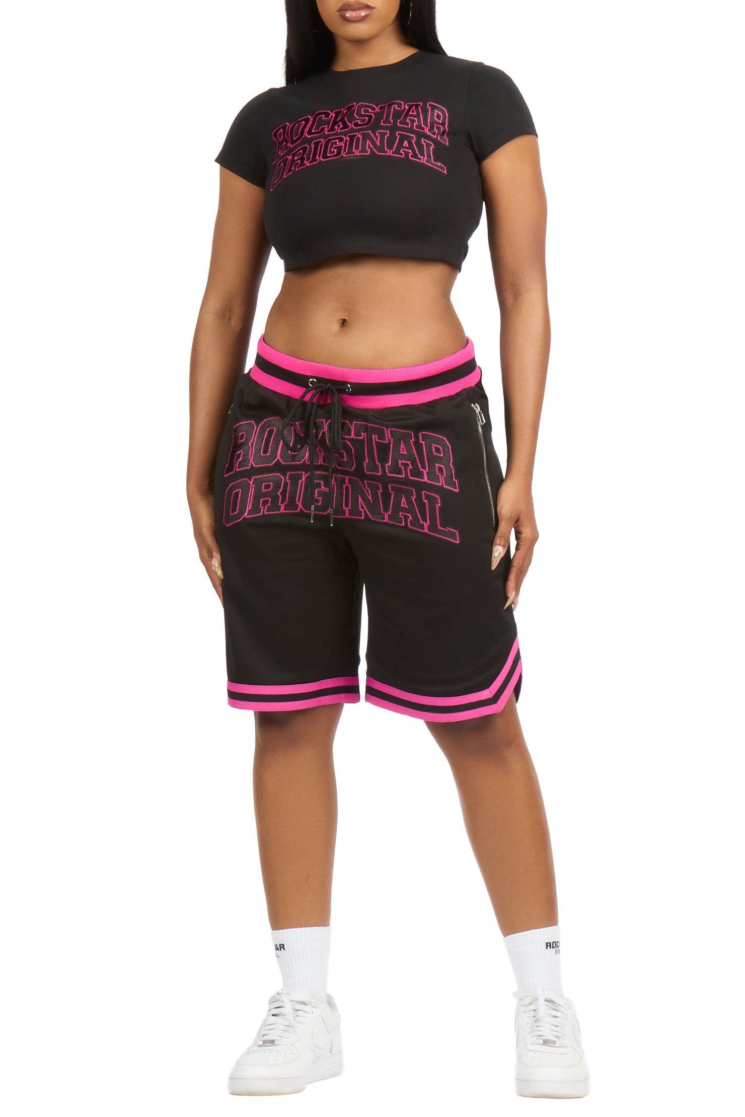 Vanissa Black T-Shirt Short Set