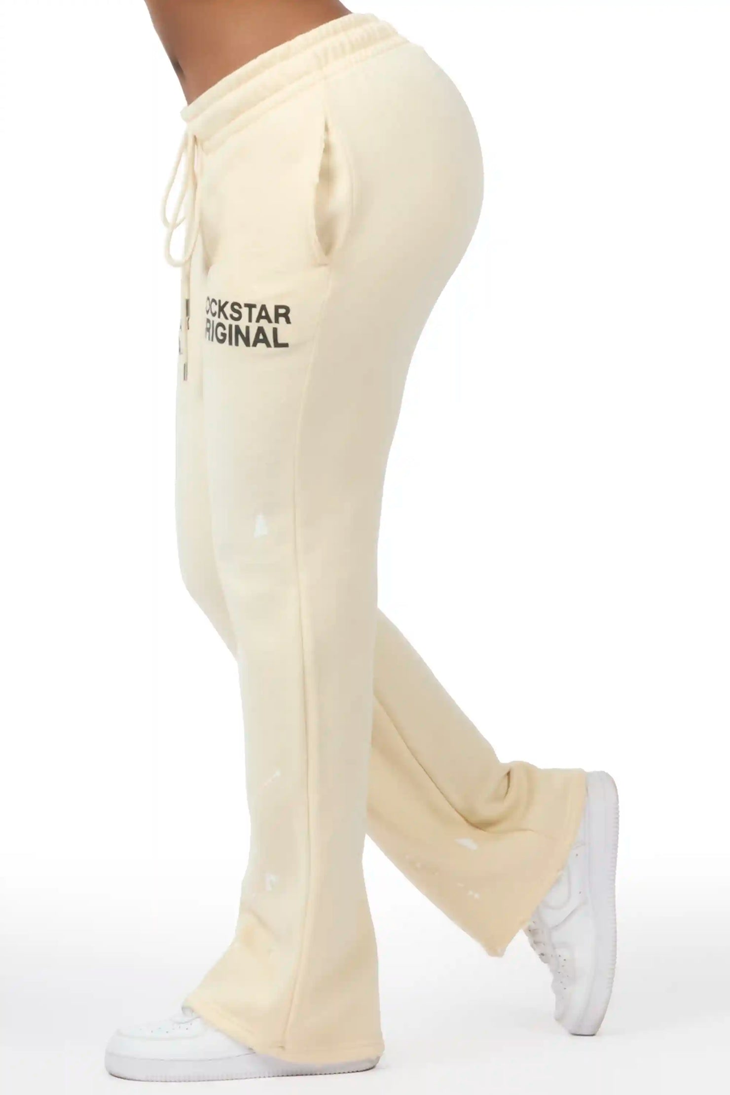 Reigna Sand Stacked Flare Pant