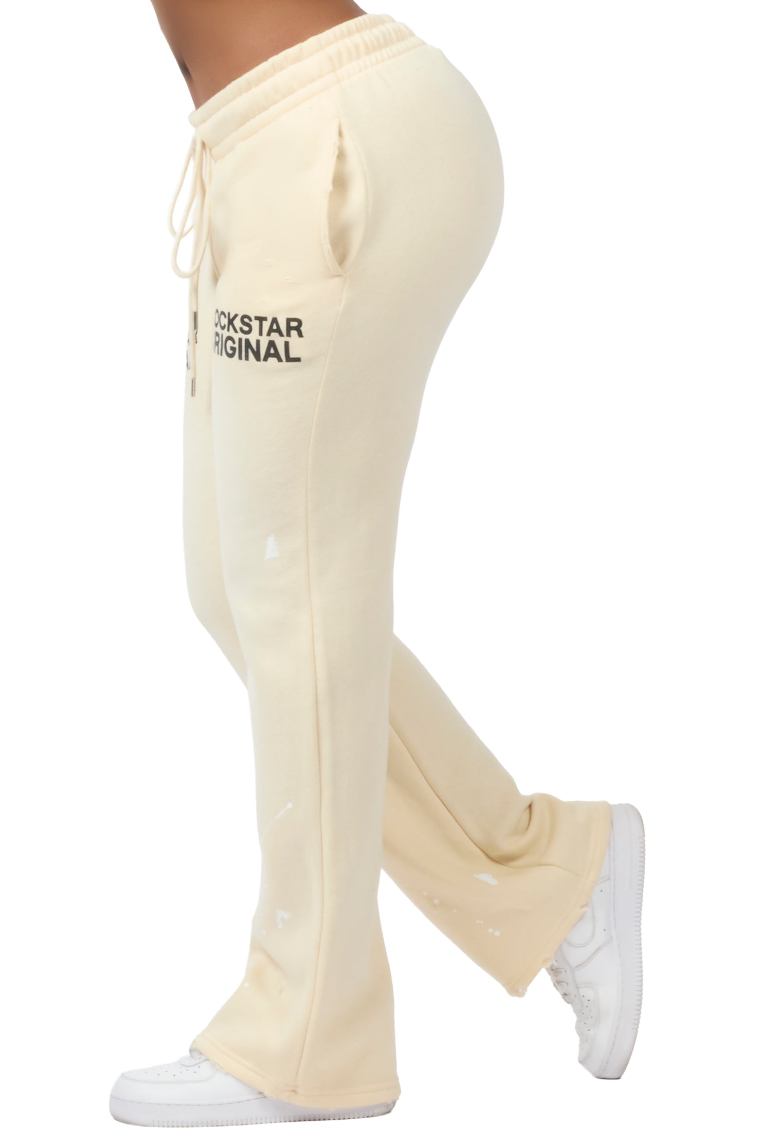 Reigna Sand Stacked Flare Pant