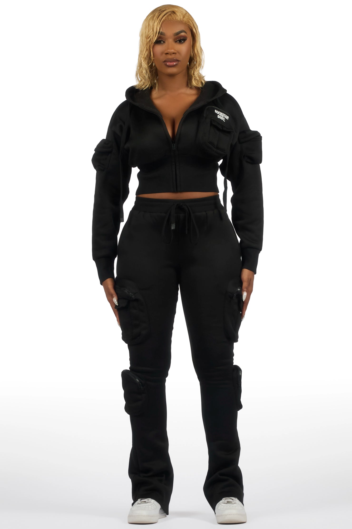 Reneikia Black Cargo Track Set