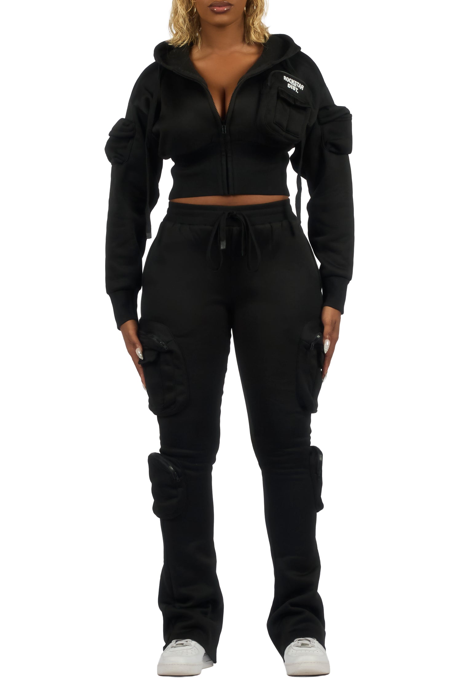 Reneikia Black Cargo Track Set