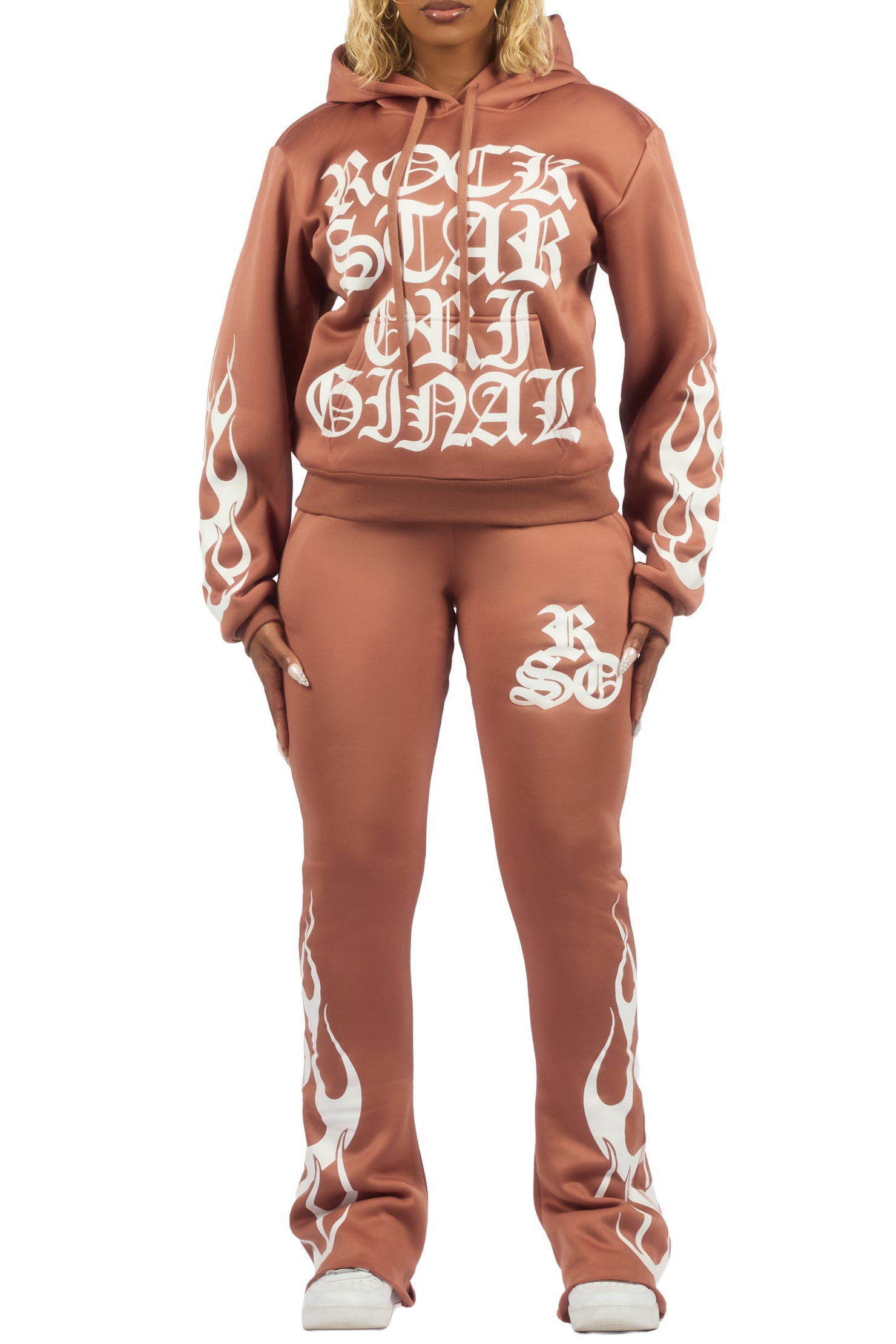 Anisha Mocha Stacked Track Set