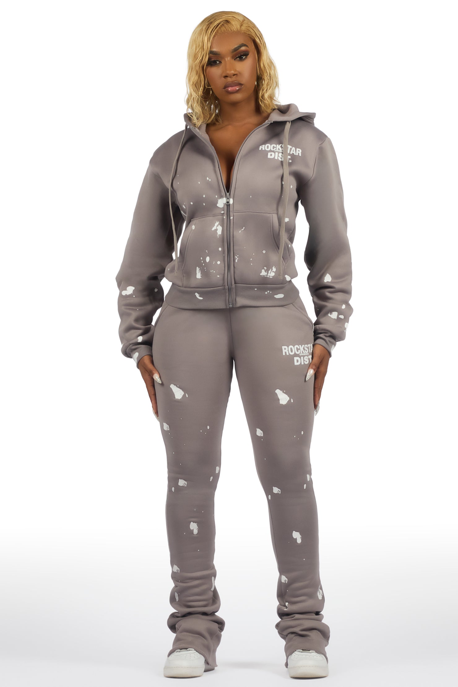 Halloway Grey Zip Up Super Stacked Trackset