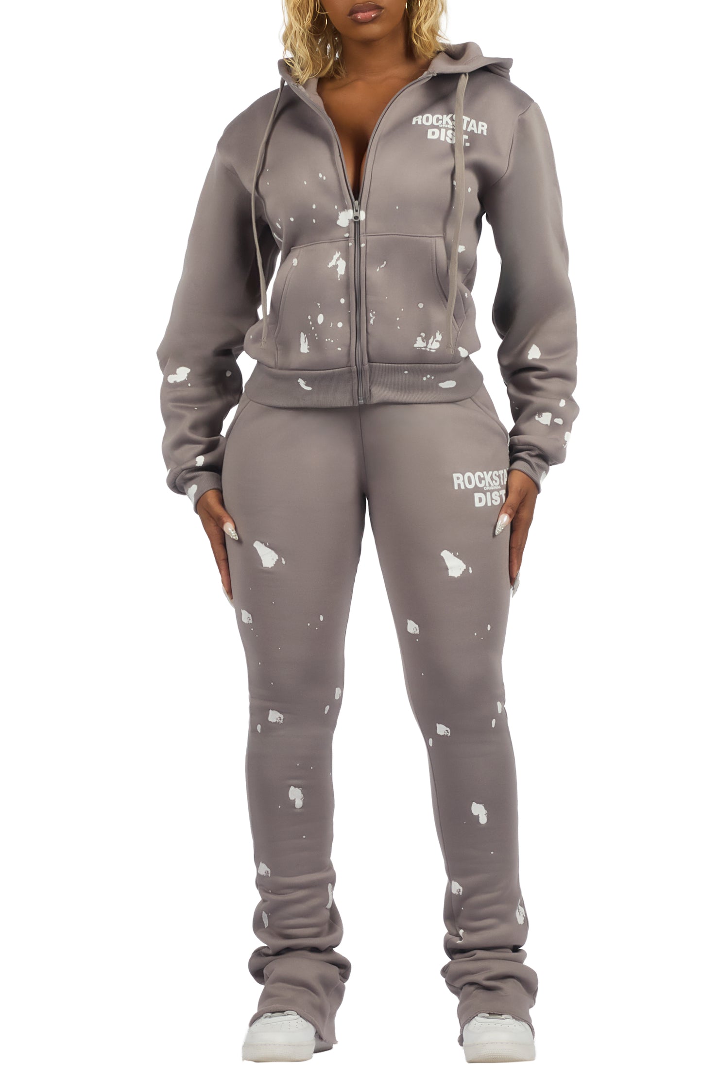 Halloway Grey Zip Up Super Stacked Trackset