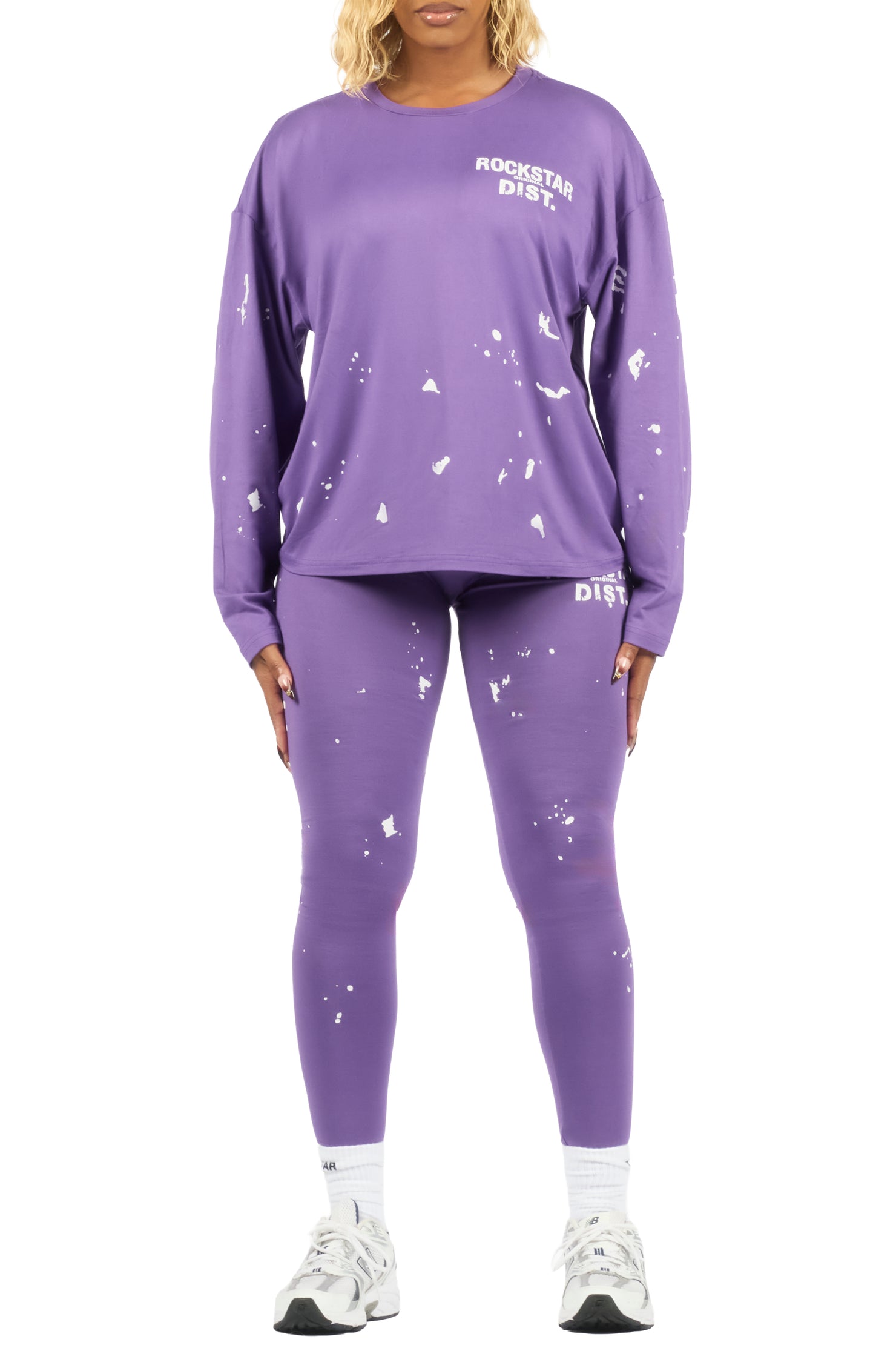 Living For It Purple Long Sleeve Legging Set
