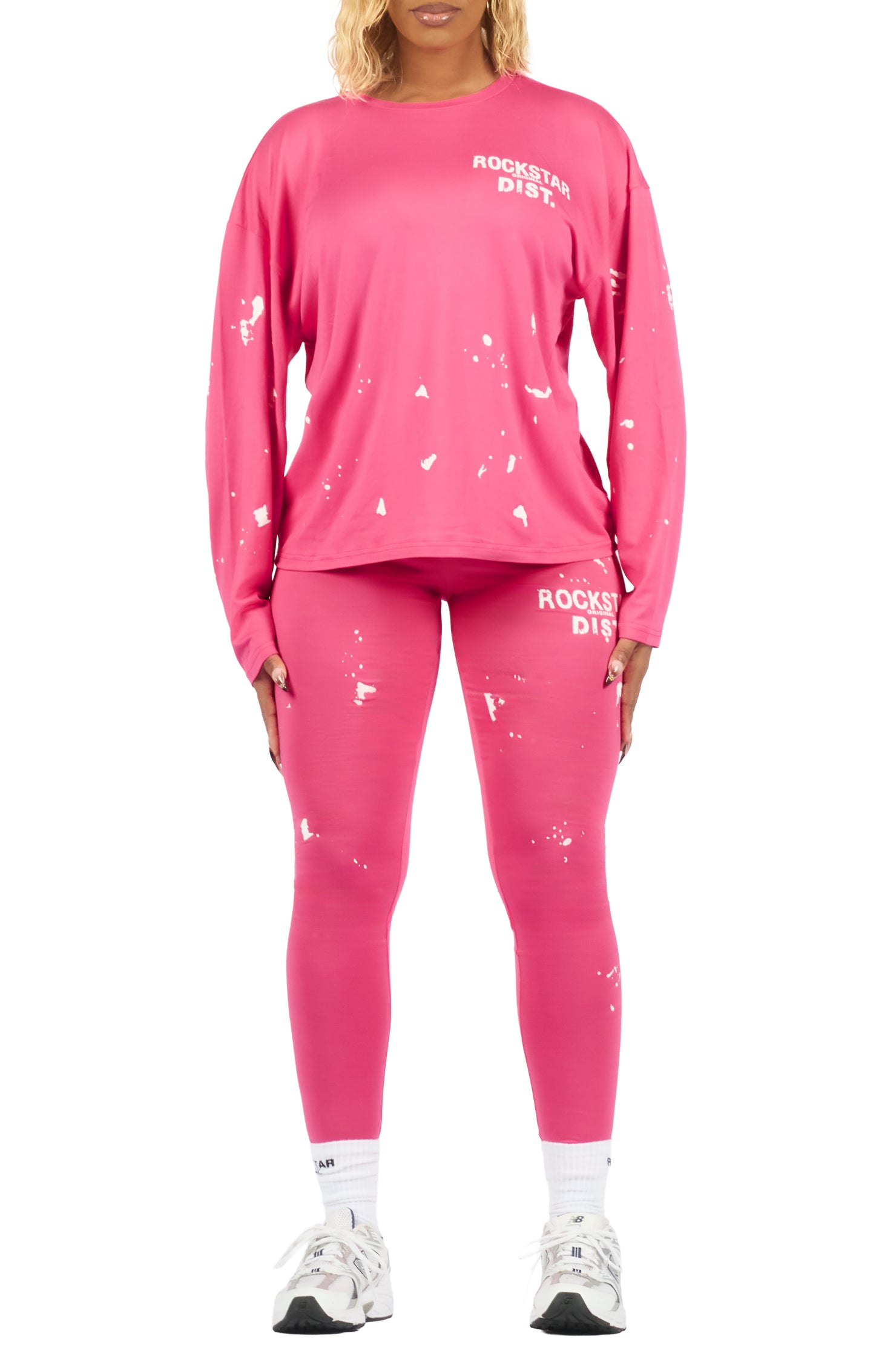 Living For It Fuchsia Long Sleeve Legging Set