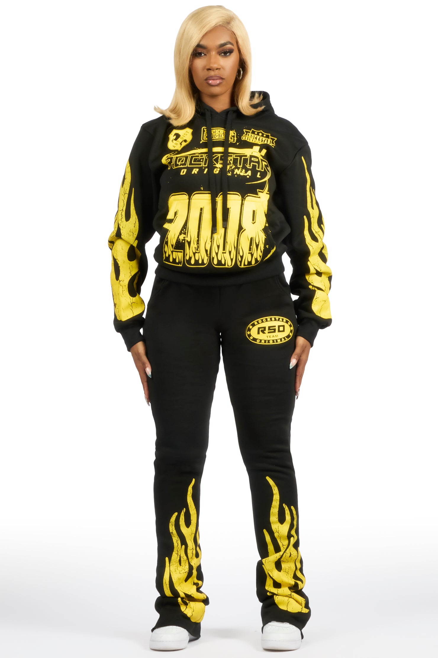 Esha 2.0 Black/Yellow Super Stacked Flare Track Set