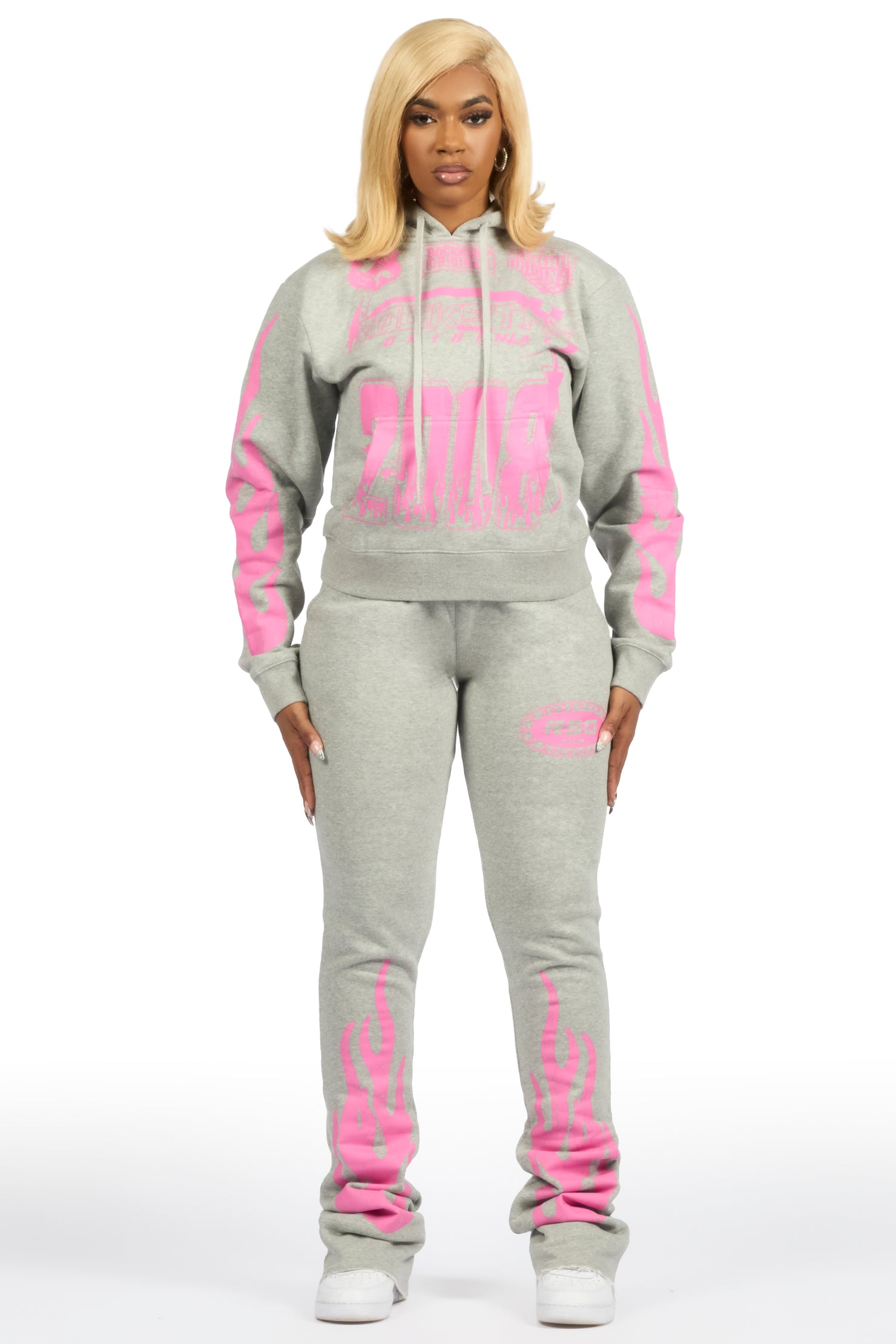 Esha 2.0 Heather Grey Super Stacked Flare Trackset