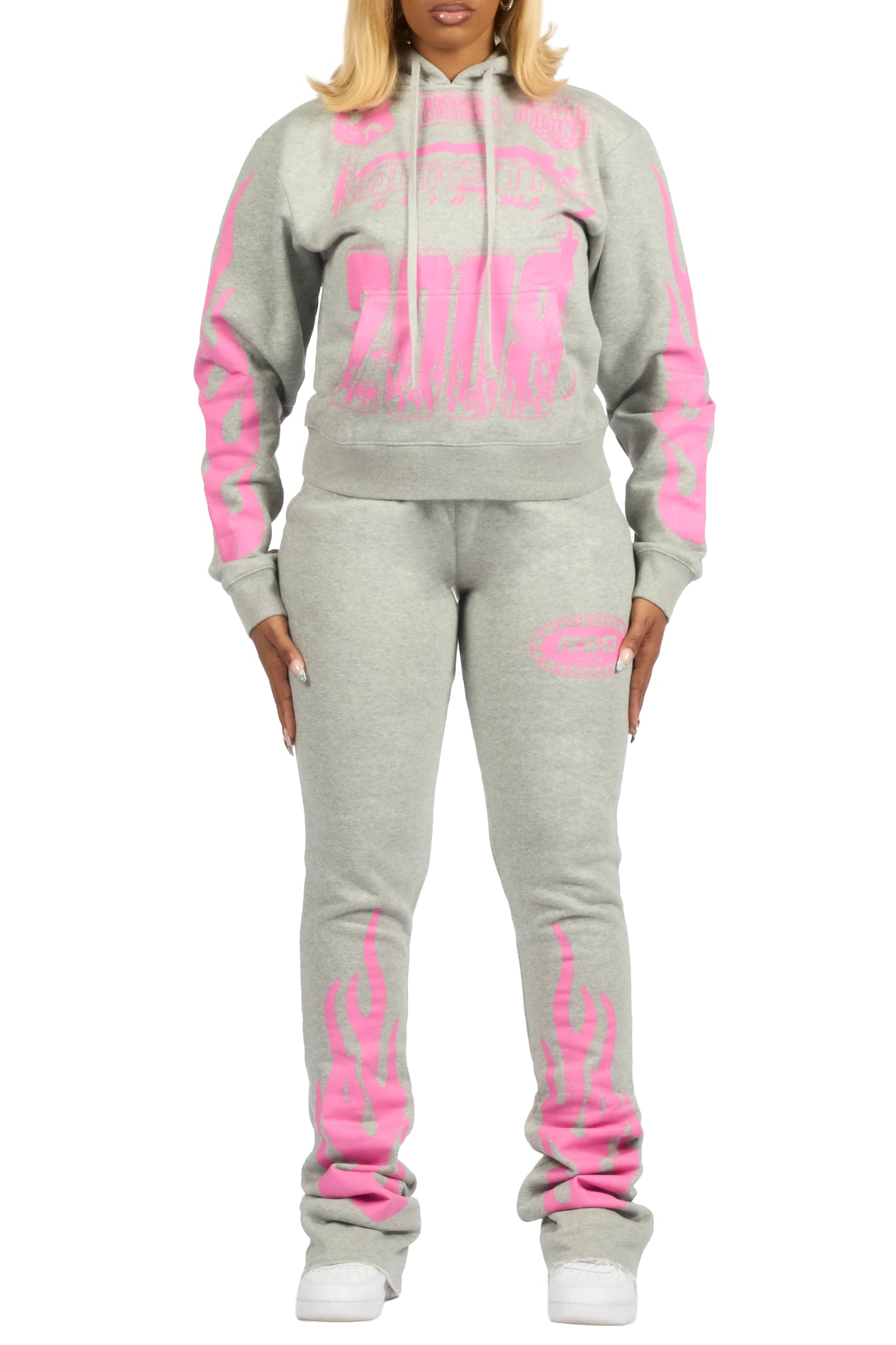 Esha 2.0 Heather Grey Super Stacked Flare Trackset