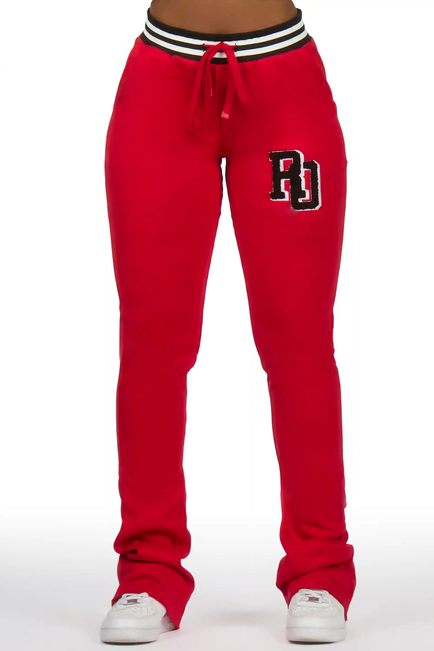 Esmeralda Red Super Stacked Track Pant