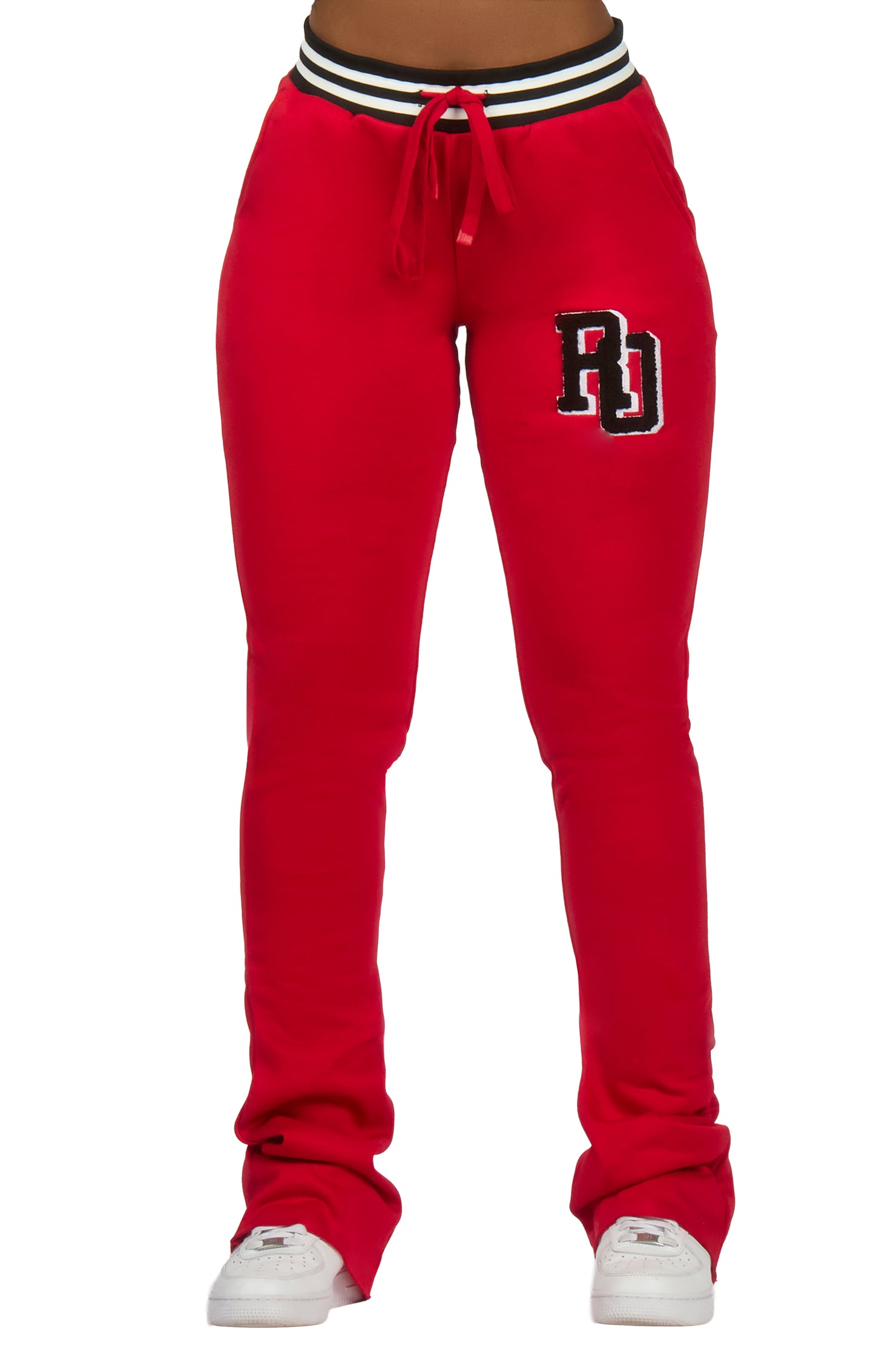 Esmeralda Red Super Stacked Track Pant