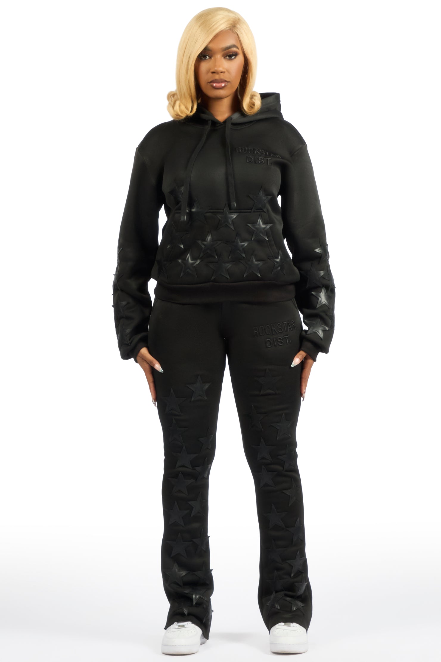 Starlena Black Stacked Track Set