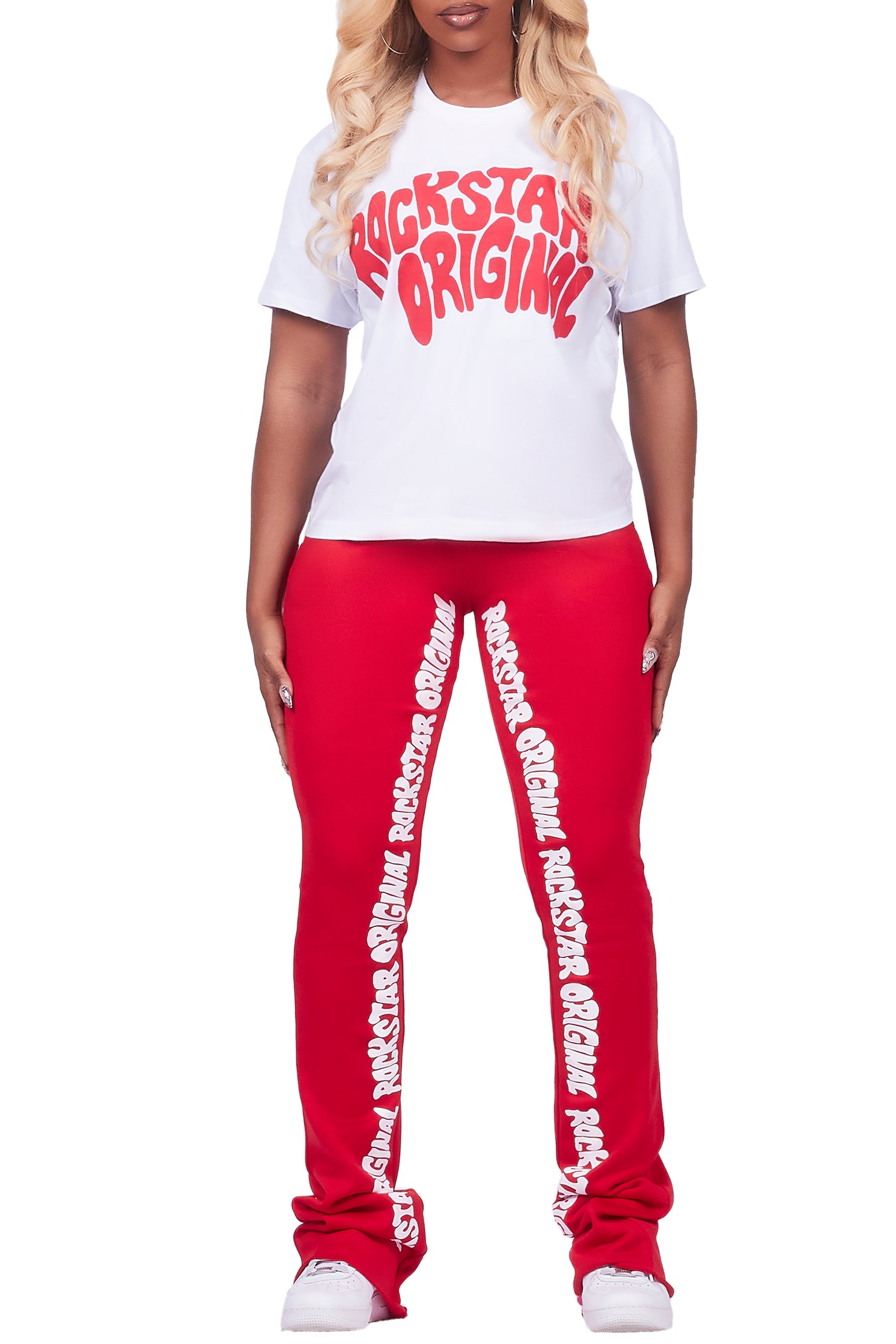 Monique White/Red T-Shirt Trackset