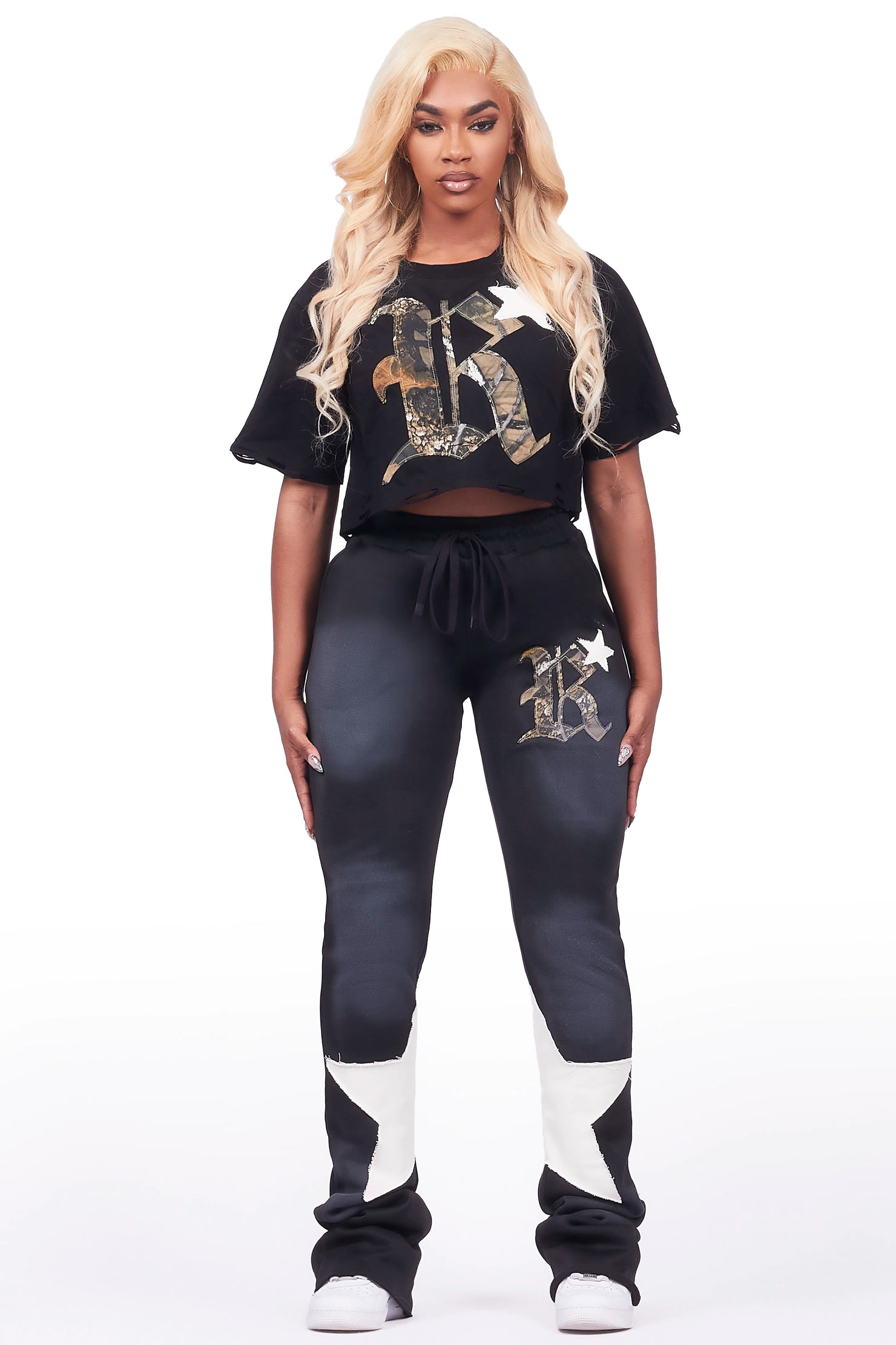 Delgera Black T-Shirt Trackset