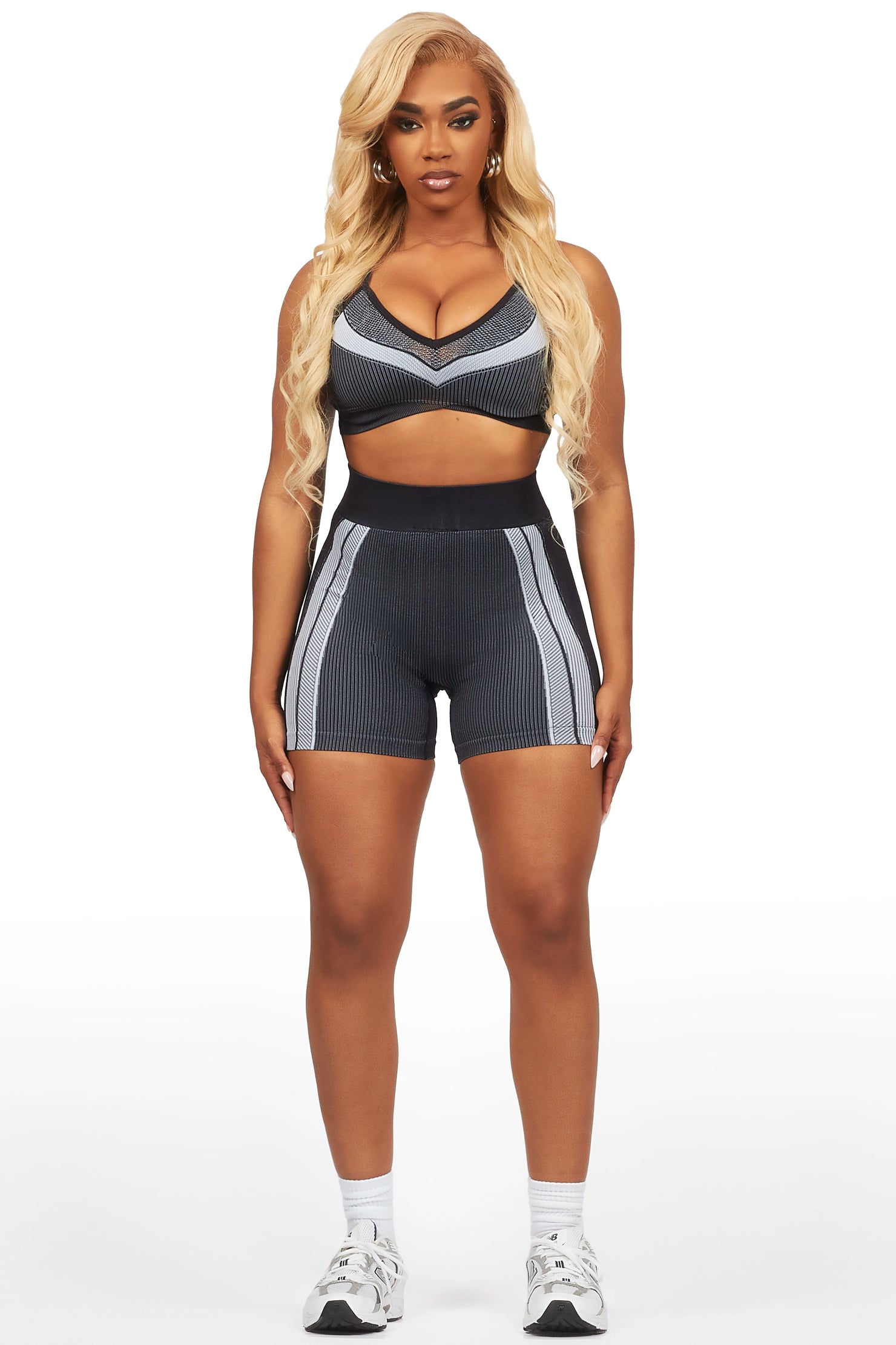 Deseree Black Bike Short Set