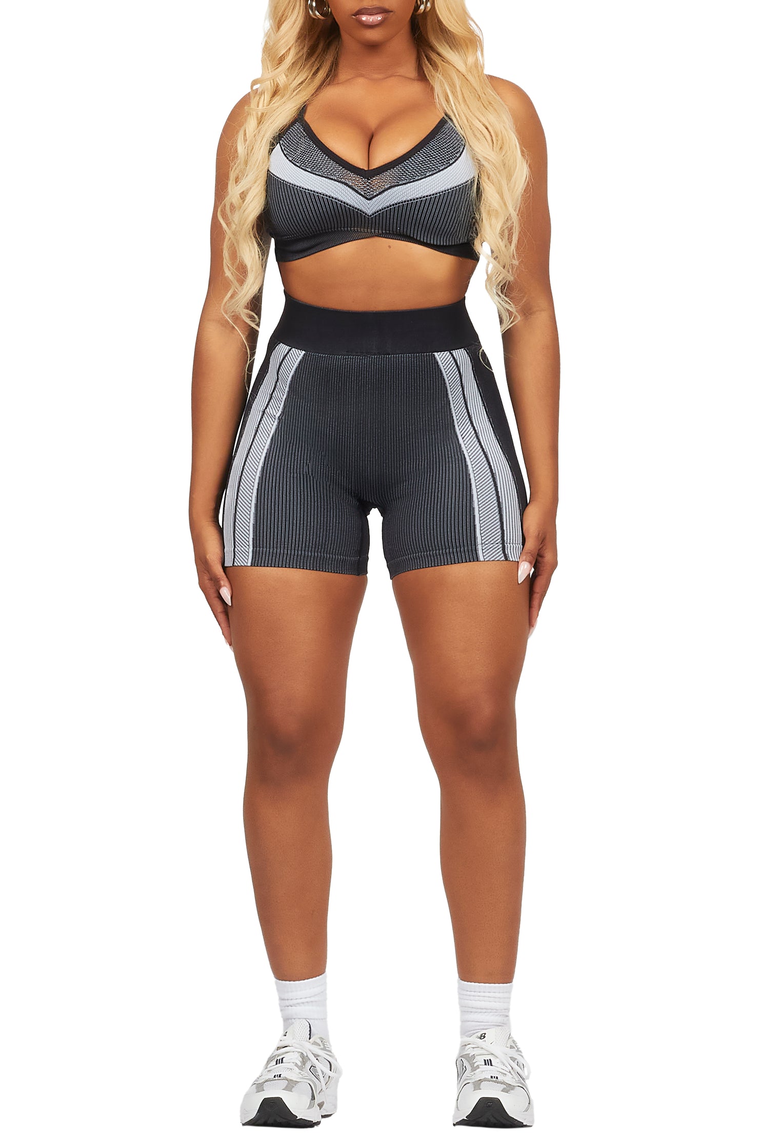 Deseree Black Bike Short Set