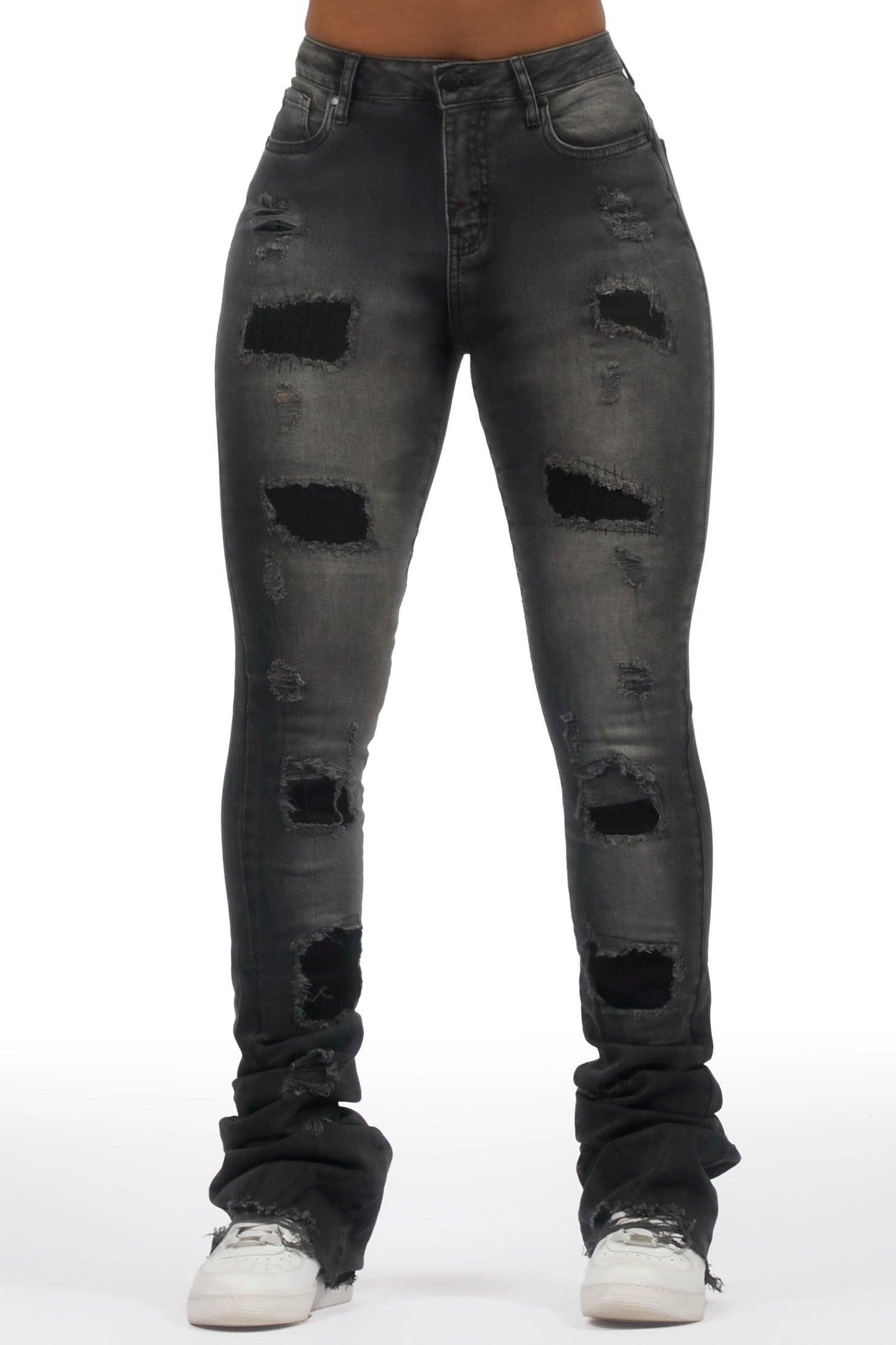 Remy Black Super Stacked Jean