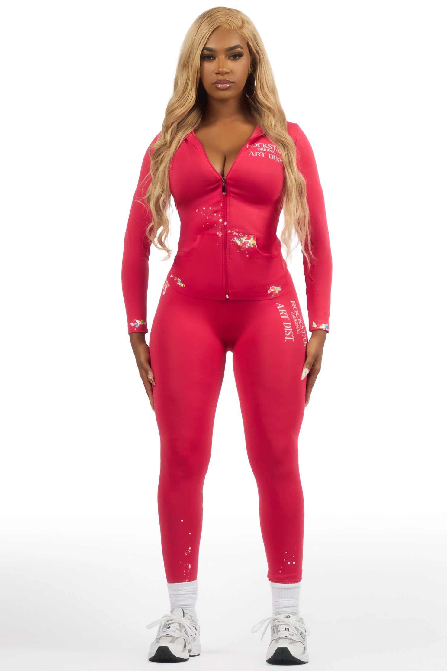 Kelci Magenta Painted Active Set