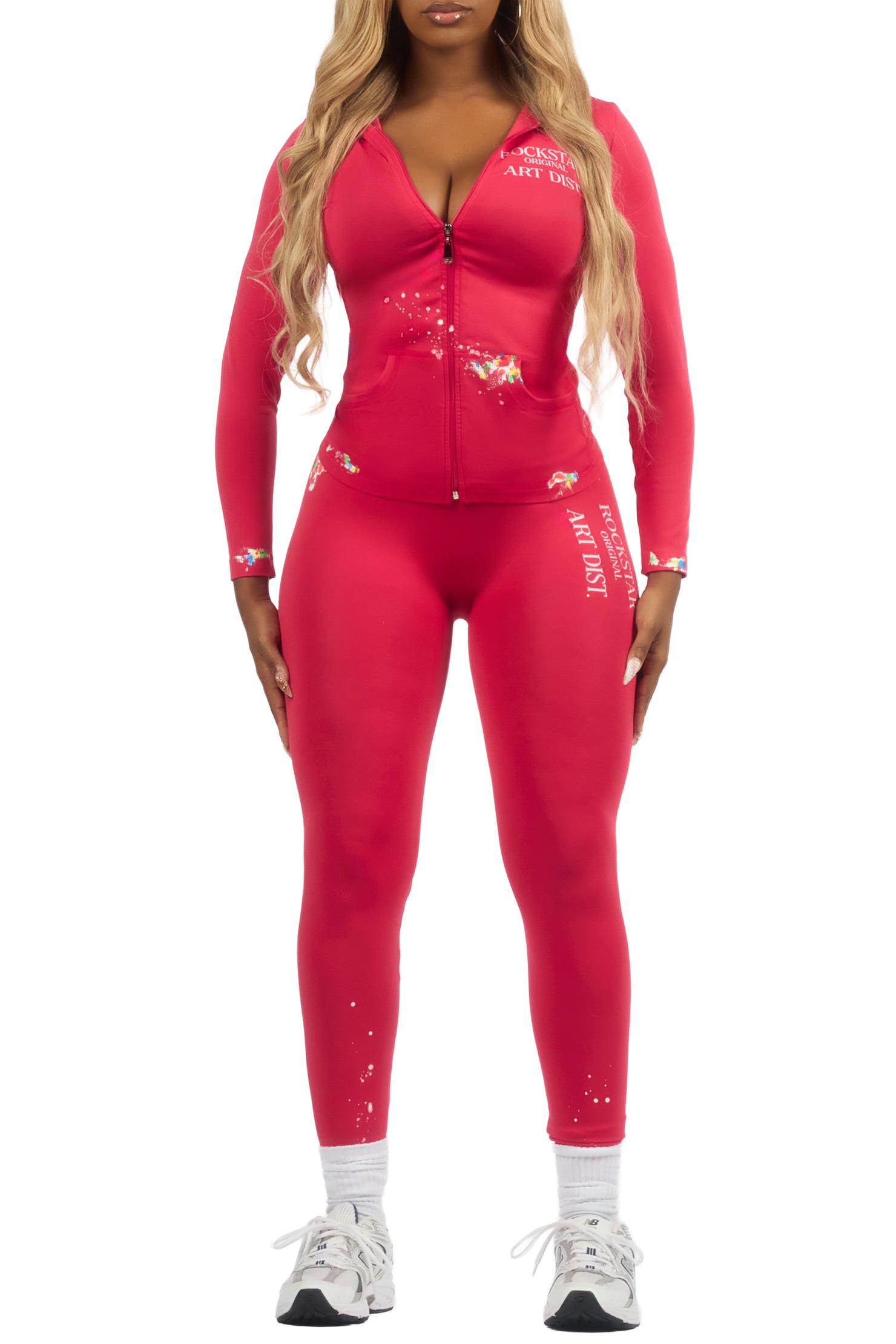 Kelci Magenta Painted Active Set