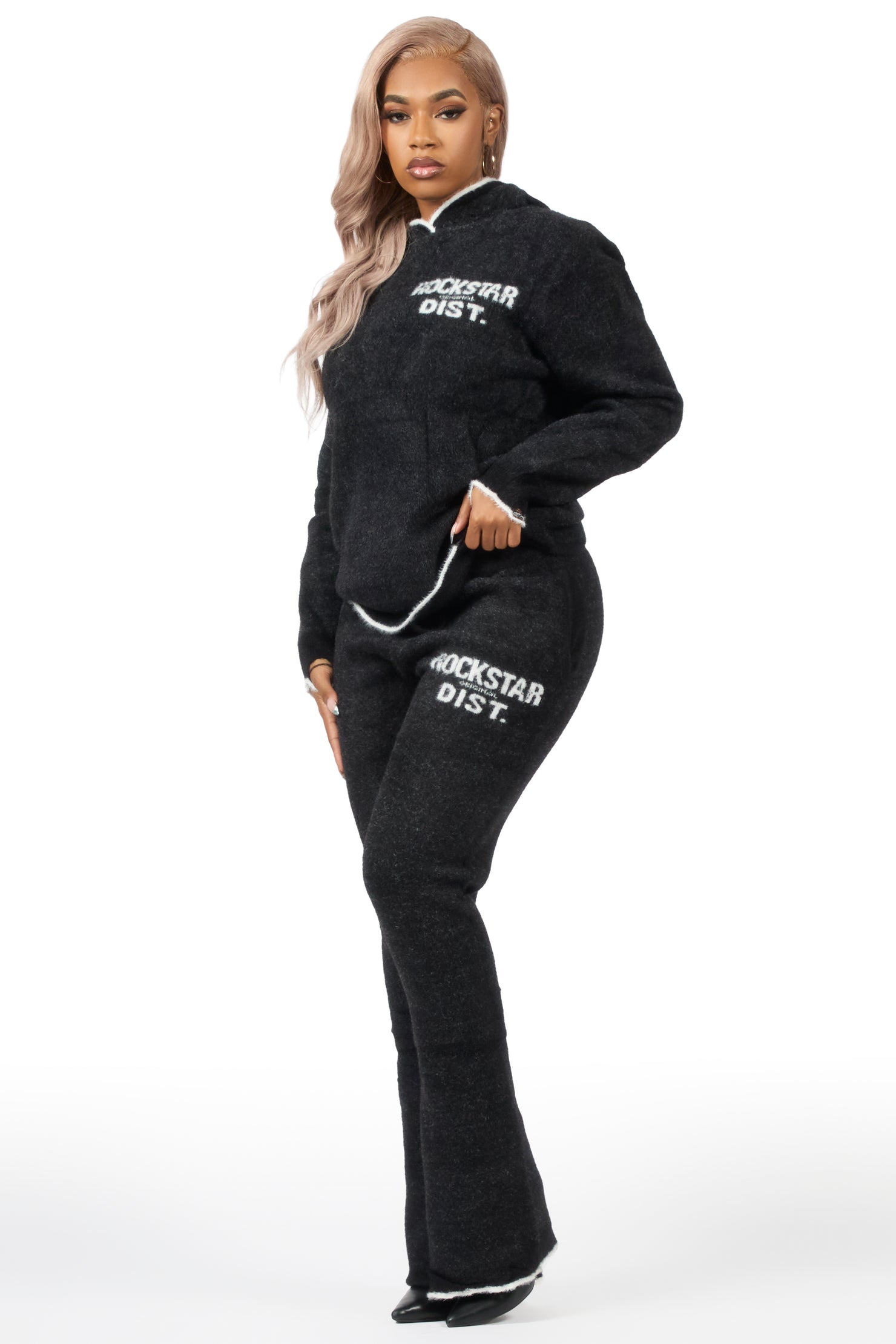 Talisha Black Super Stacked Trackset