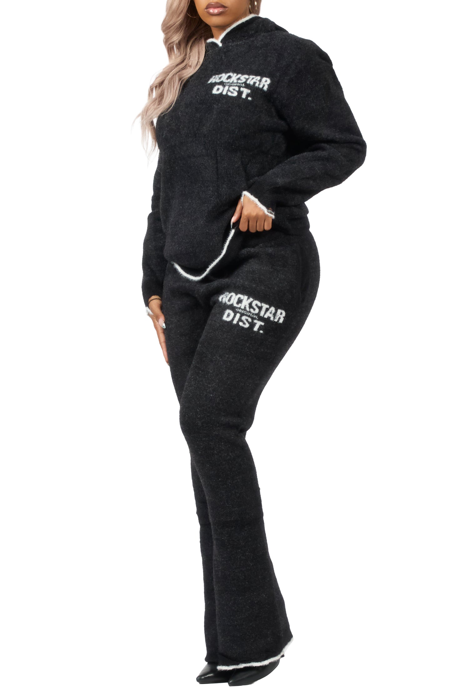 Talisha Black Super Stacked Trackset
