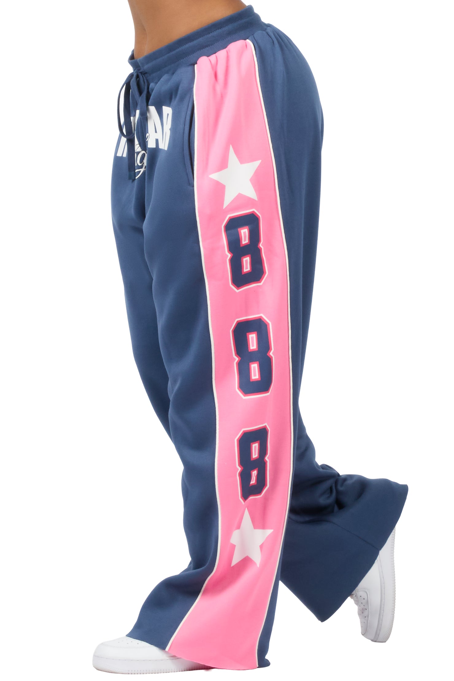 Airelle Navy/Pink Baggy Track Pant