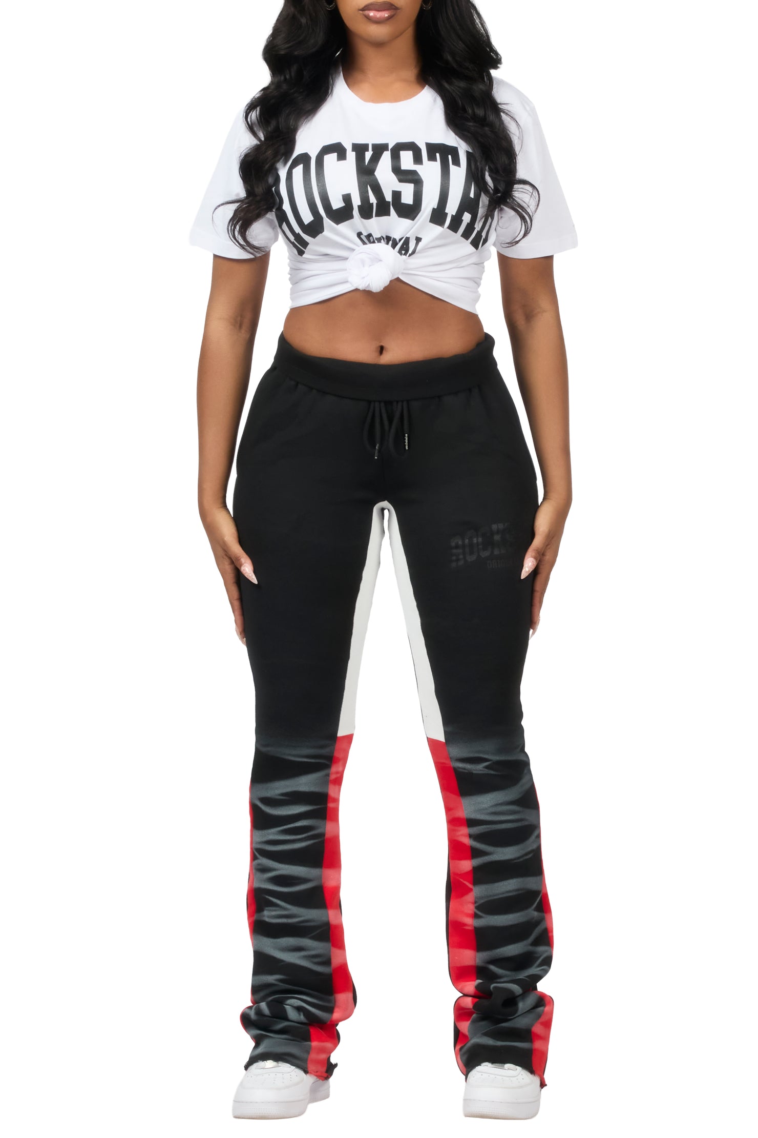 Jermirria White/Black T-Shirt Track Set