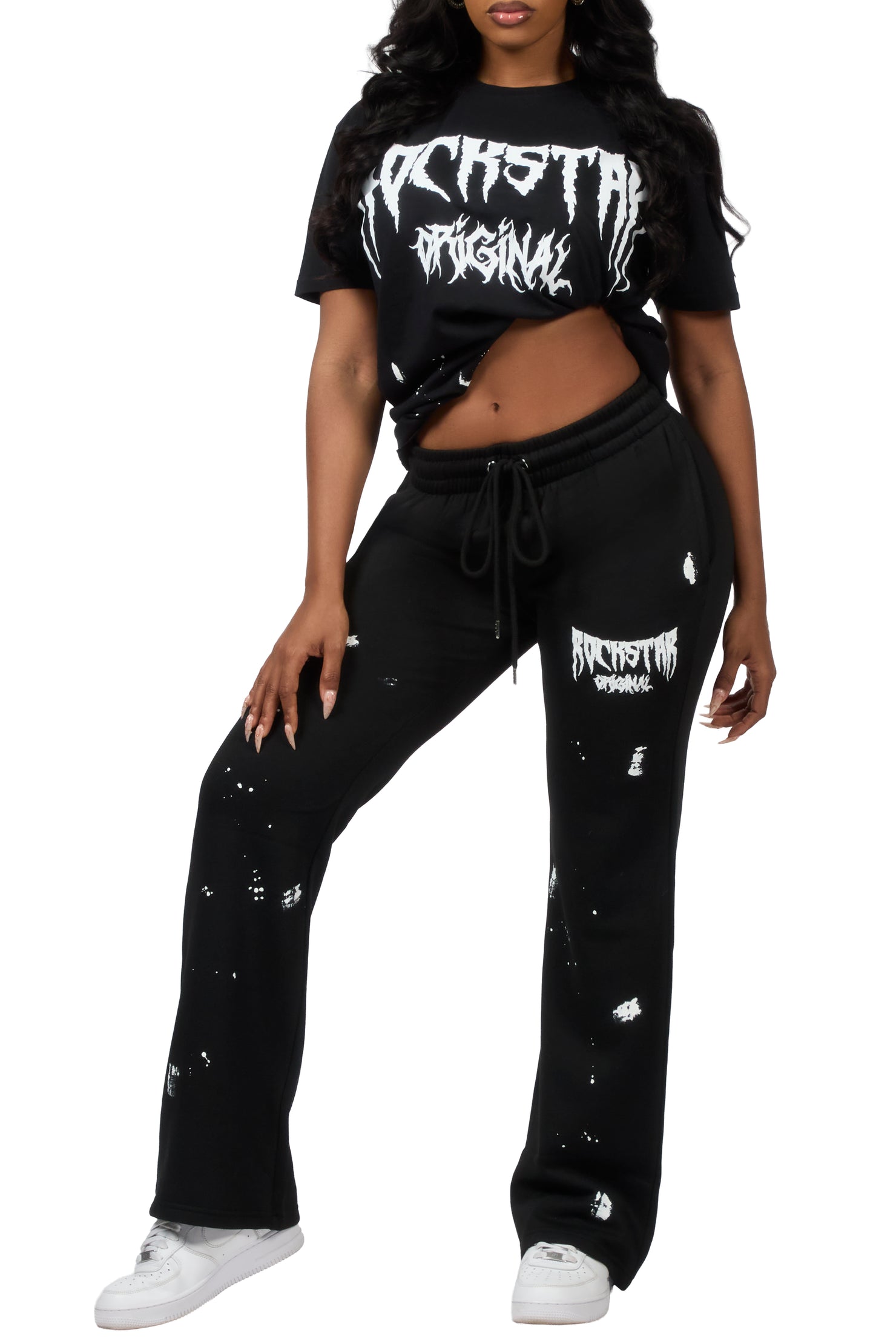 Dayasia Black/Black T-Shirt Track Set