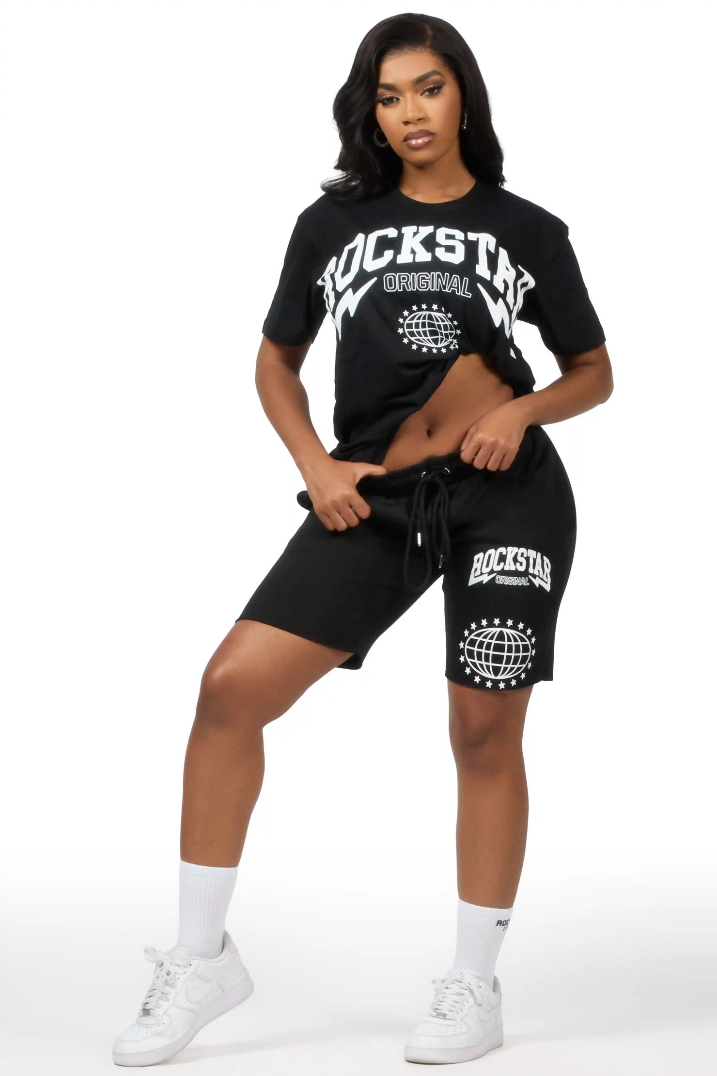 Shymeria Black T-Shirt Short Set