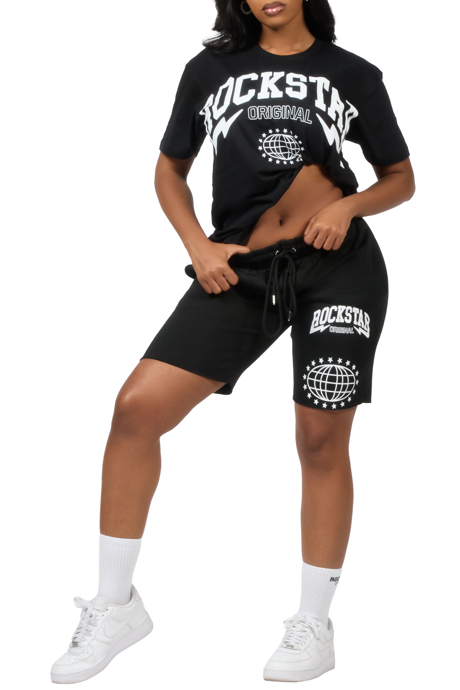 Shymeria Black T-Shirt Short Set