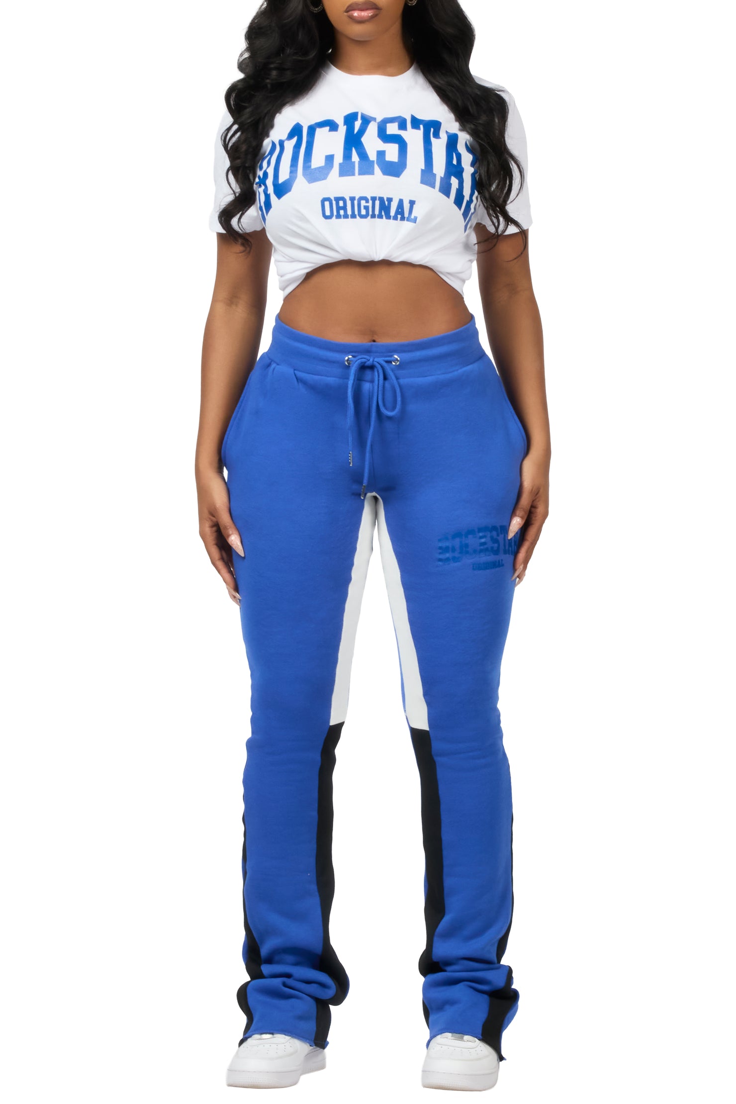 Jermirria 2.0 White/Royal Blue T-Shirt Track Set
