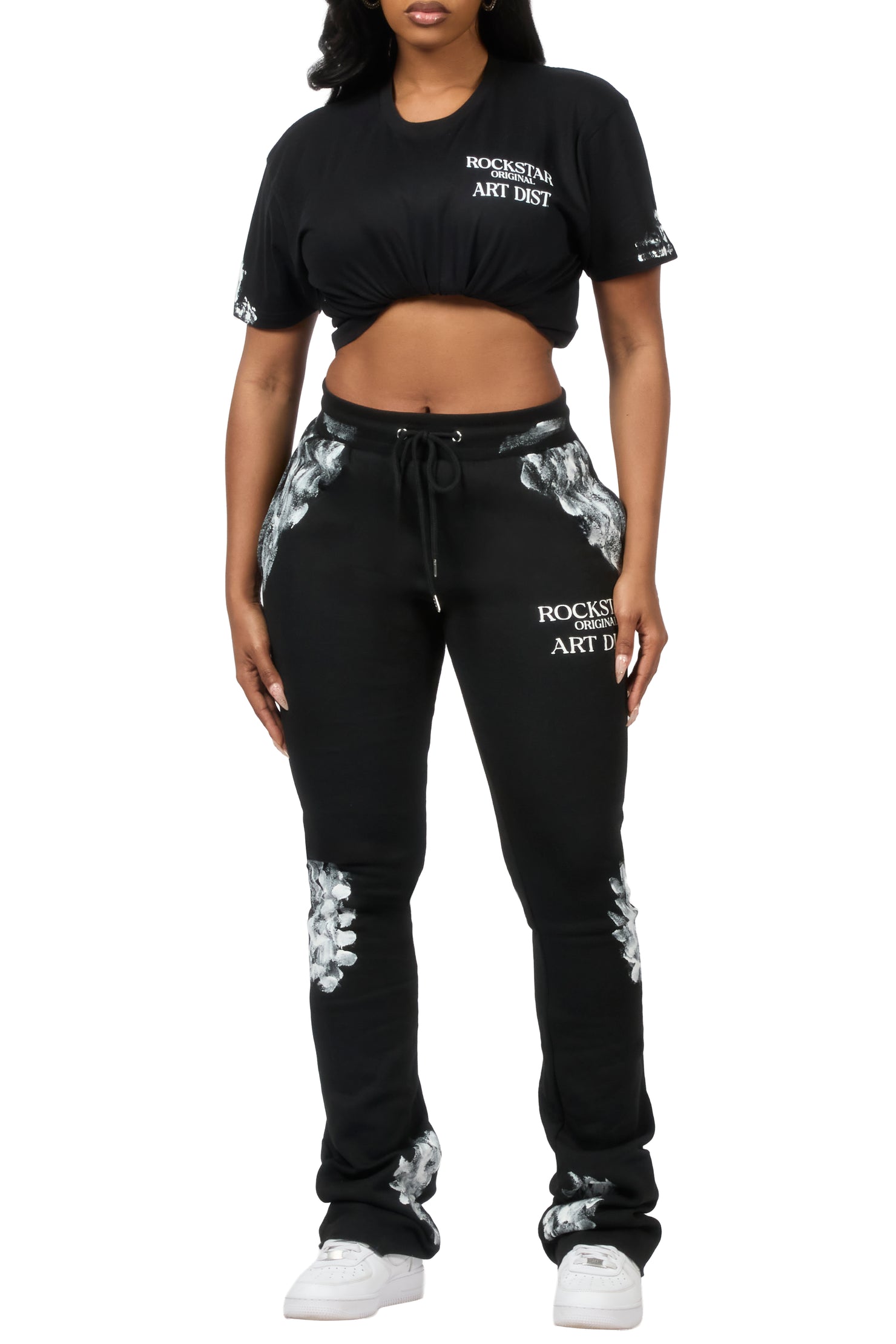Filipa Black T-Shirt Track Set