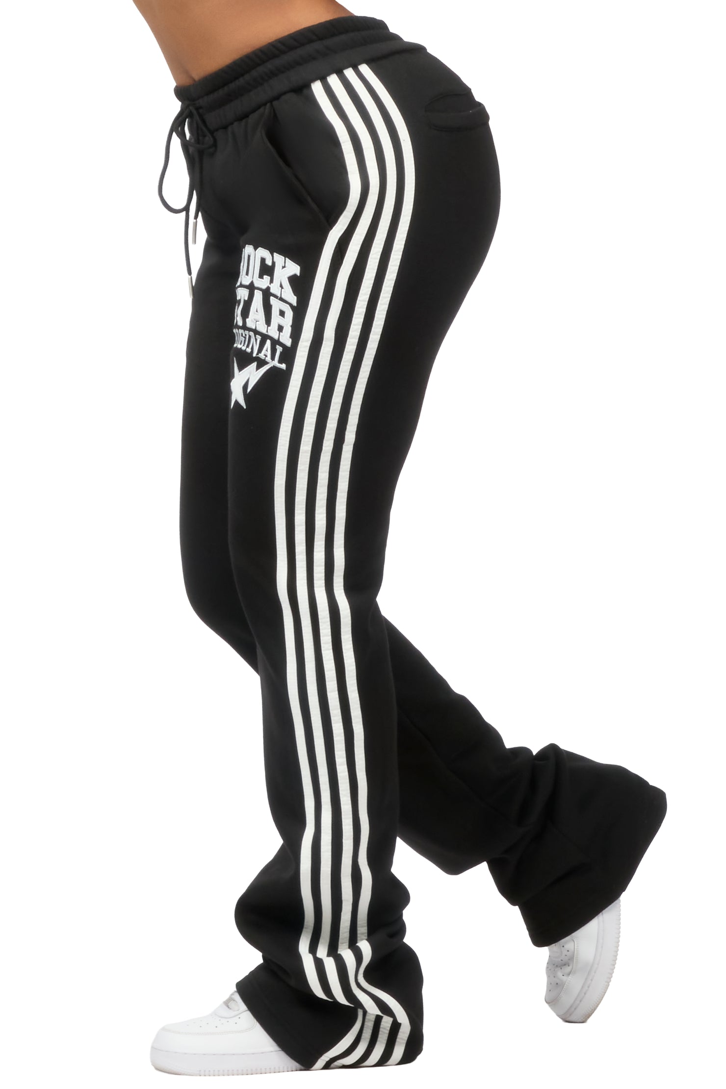 Briana 2.0 Black Relaxed Fit Track Pant