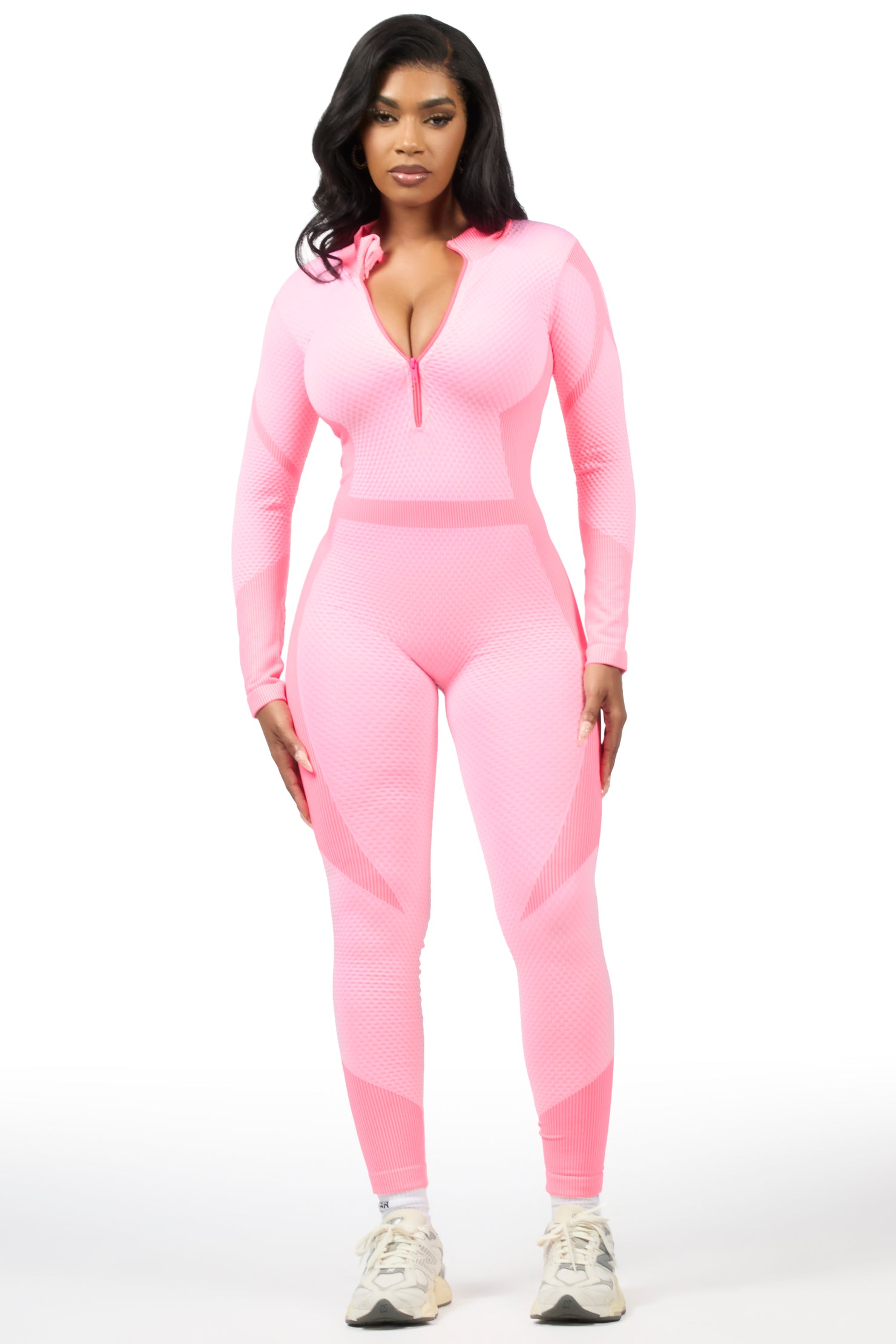 Kirnesha Pink Active Jumpsuit
