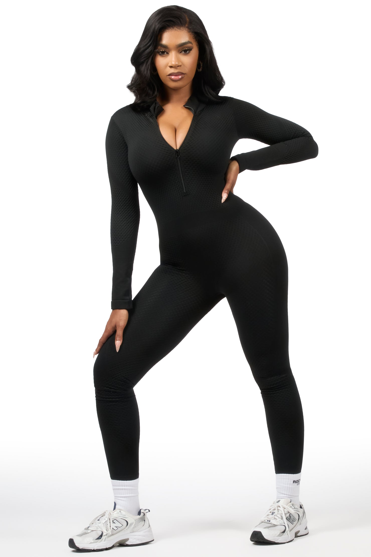 Kirnesha Black Active Jumpsuit