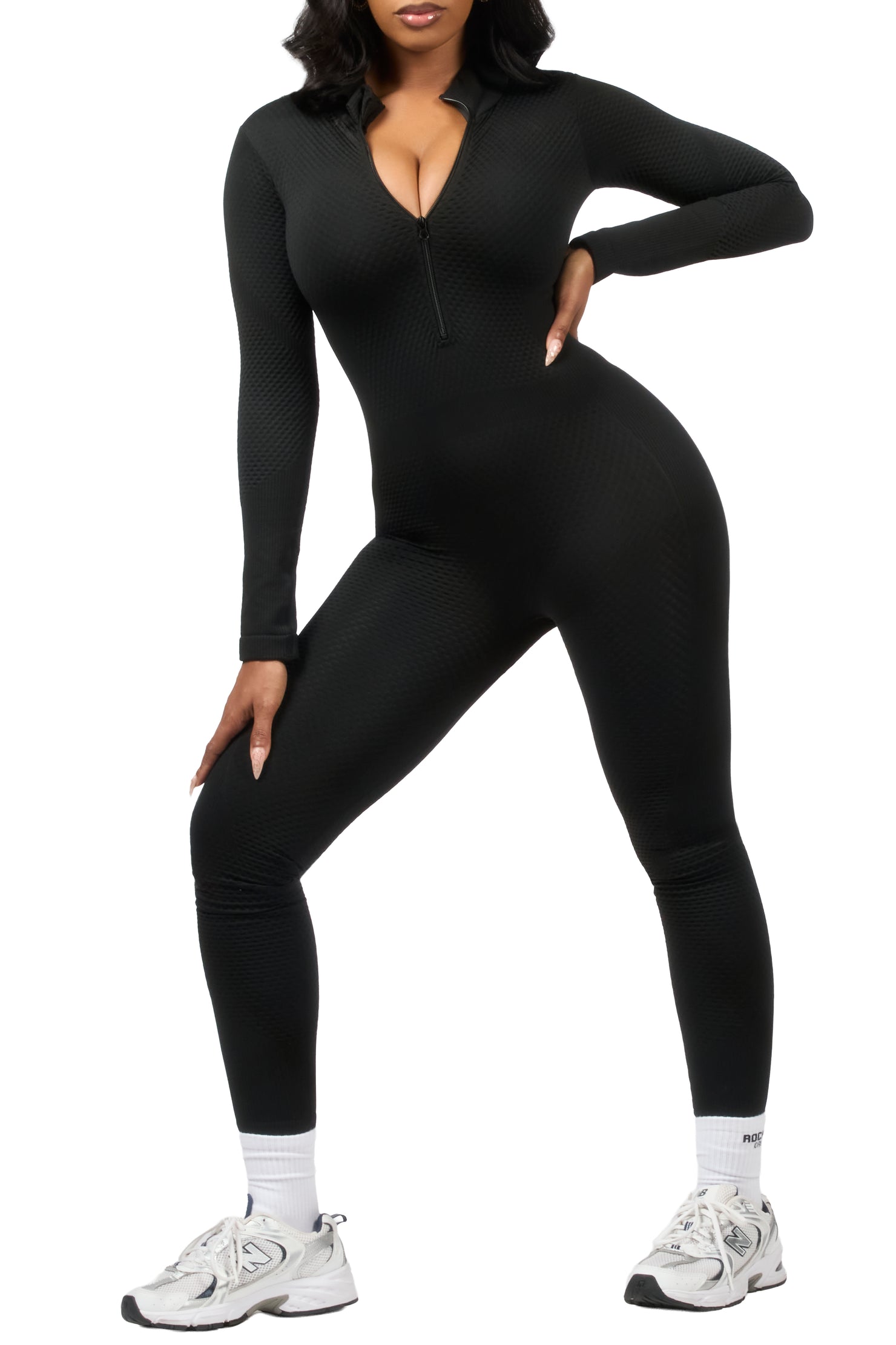 Kirnesha Black Active Jumpsuit
