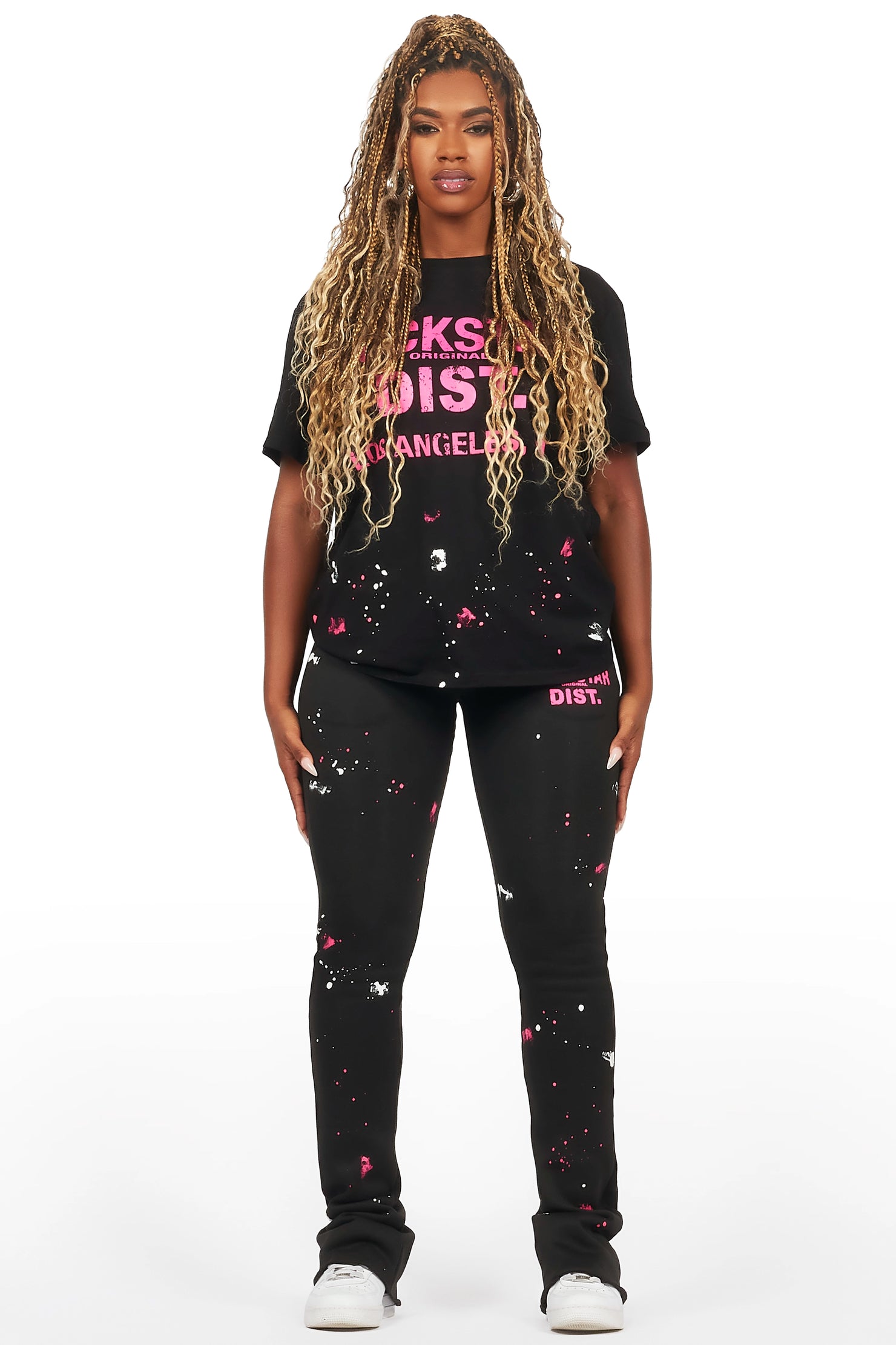 Jalynn Black T-Shirt Trackset