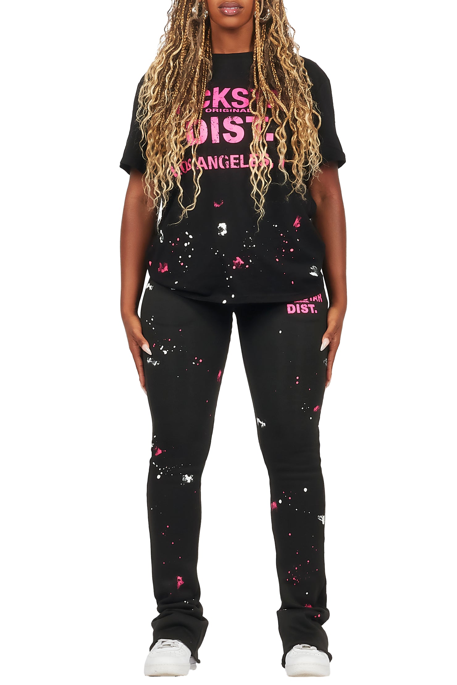 Jalynn Black T-Shirt Trackset