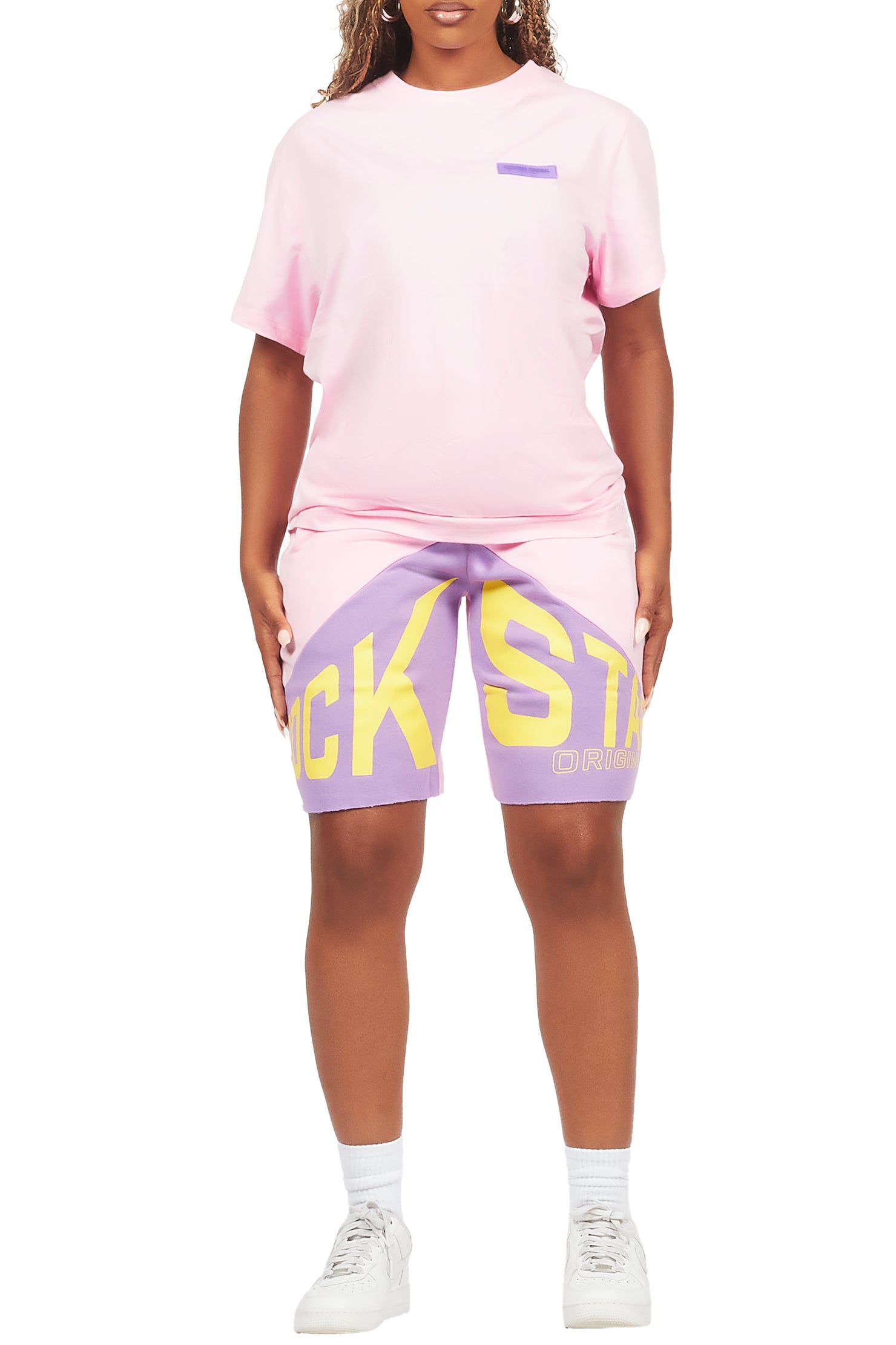 Diona Pink T-Shirt Short Set