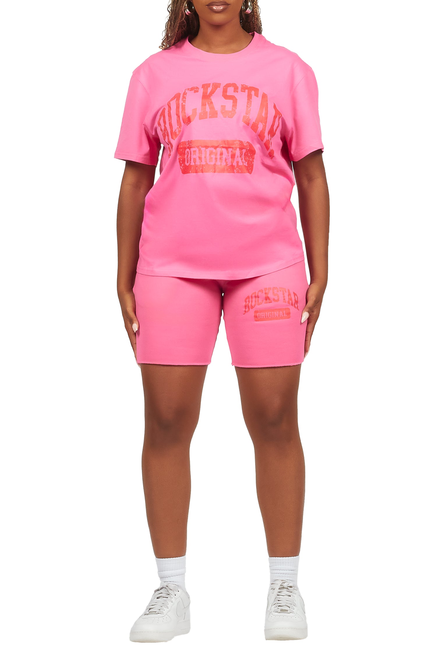 Javonuna Bubblegum Pink T-Shirt Short Set