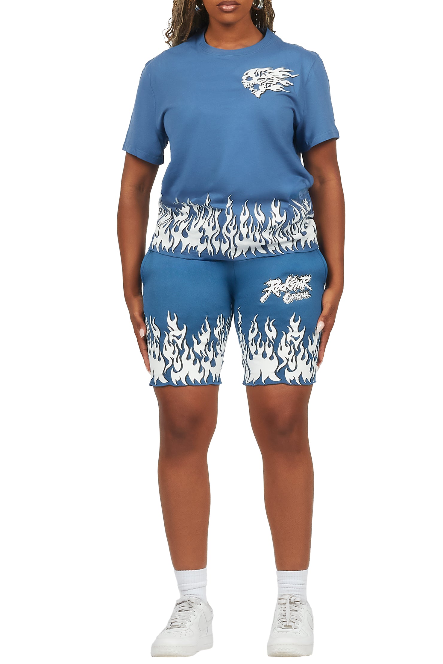 Arais Navy T-Shirt Short Set