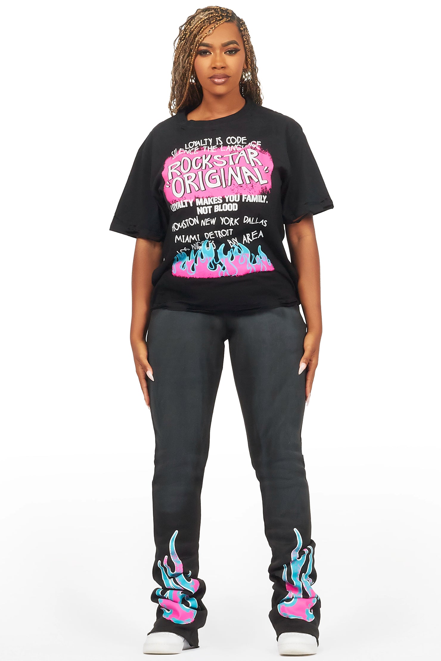 Bridgette Black T-Shirt Trackset