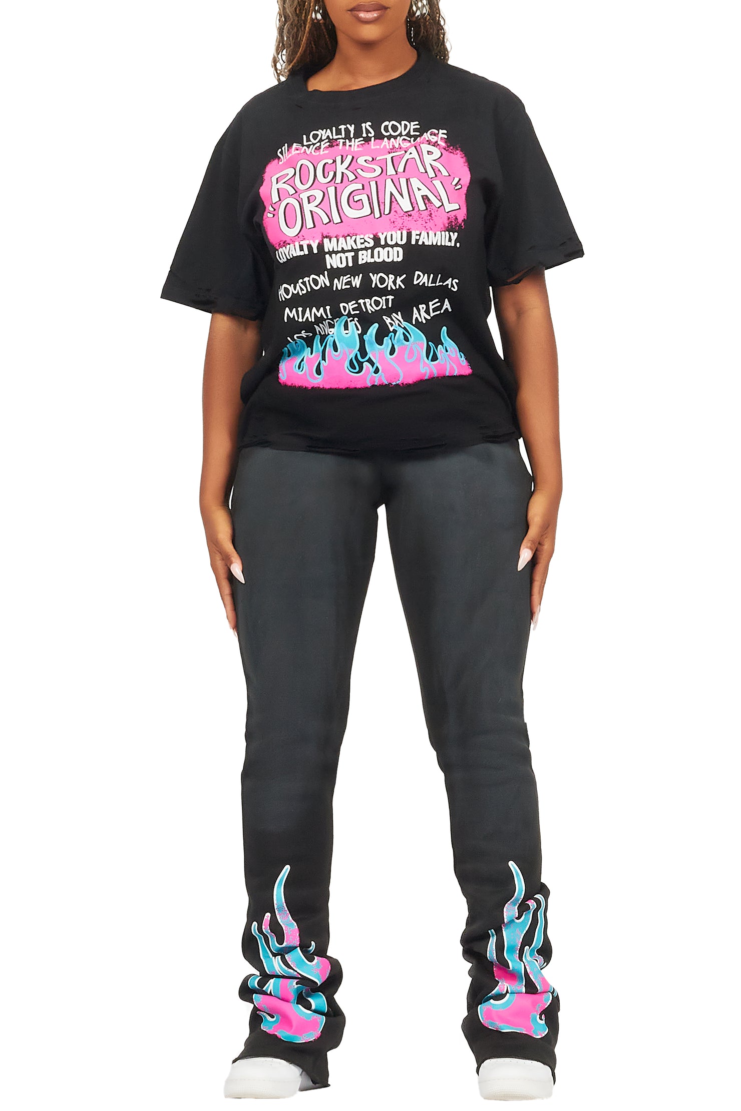 Bridgette Black T-Shirt Trackset