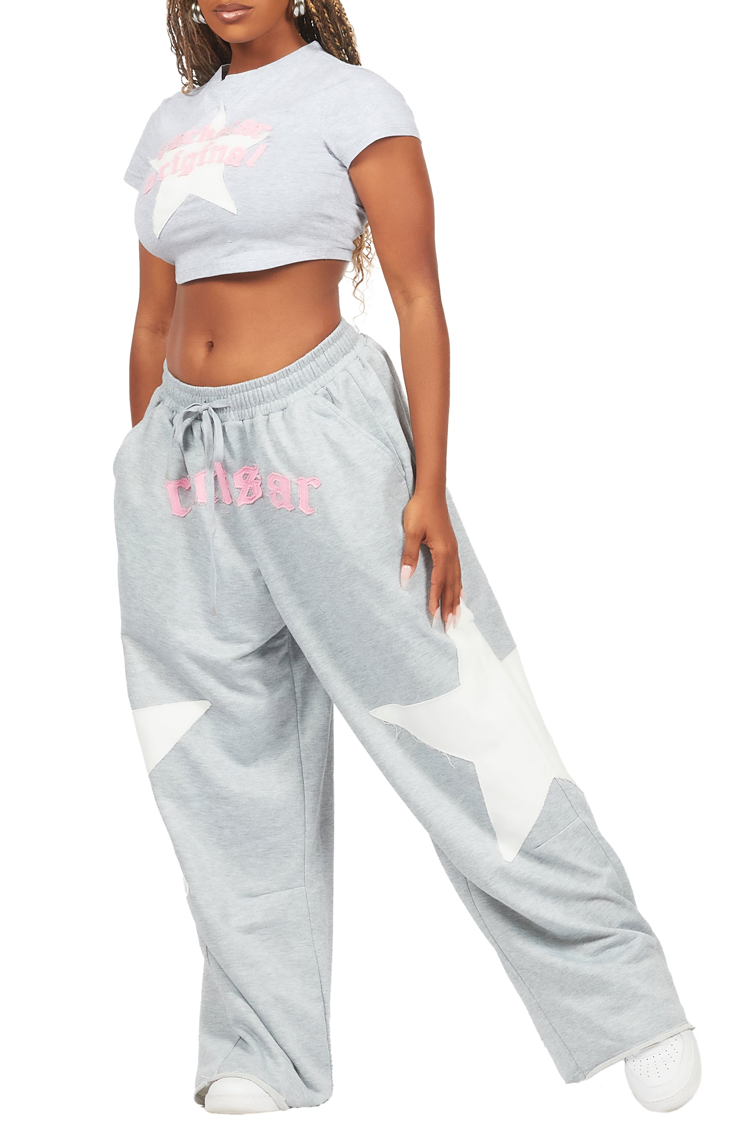 Shelley Heather Grey T-Shirt Trackset