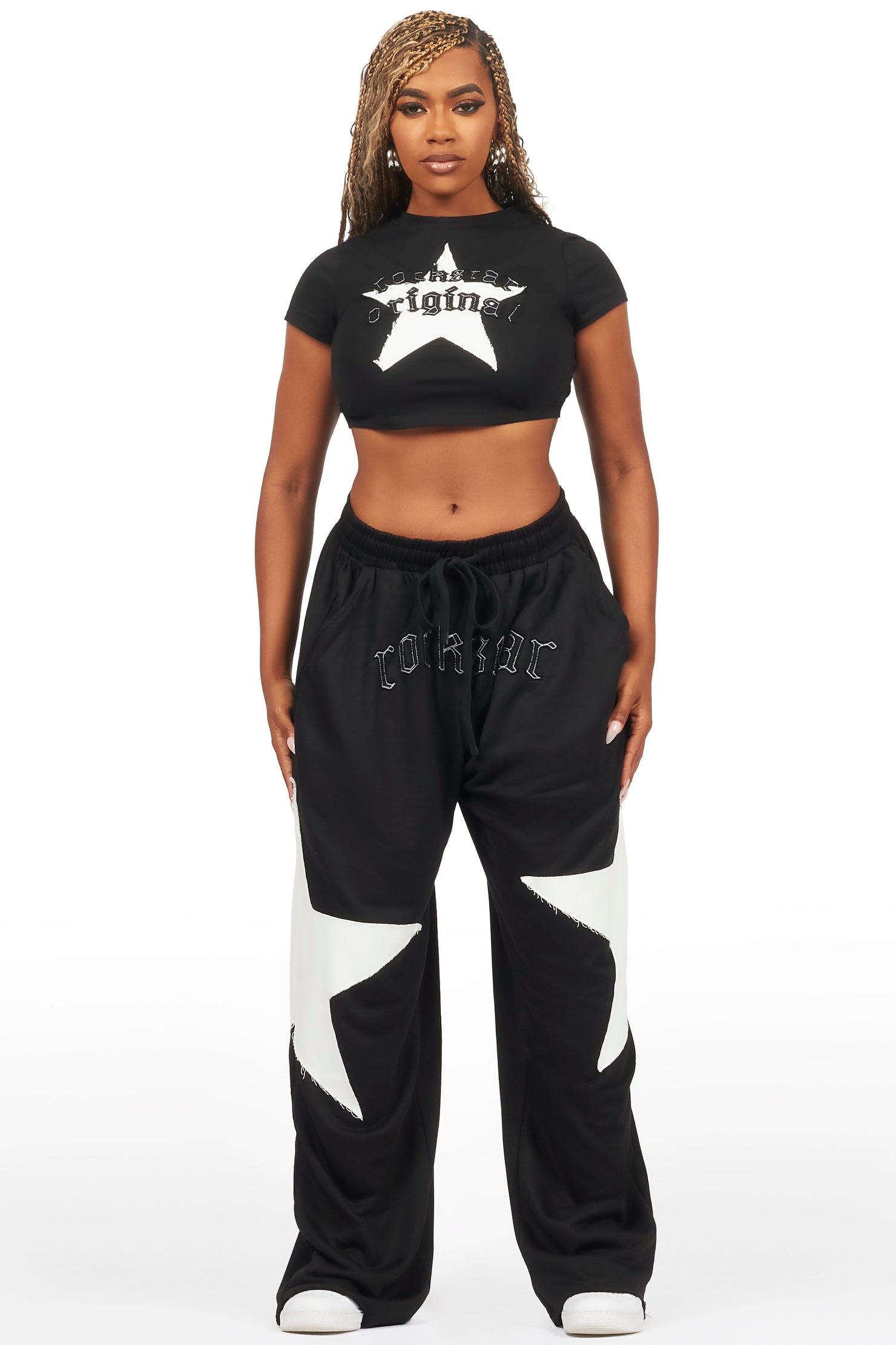 Shelley Black/White T-Shirt Trackset