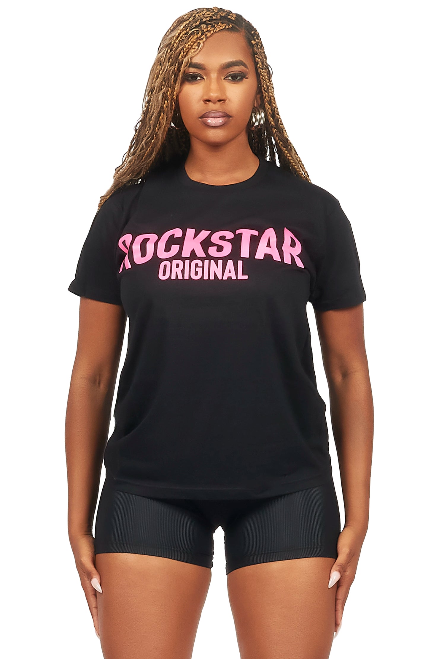 Fana Black/Pink Oversized T-Shirt