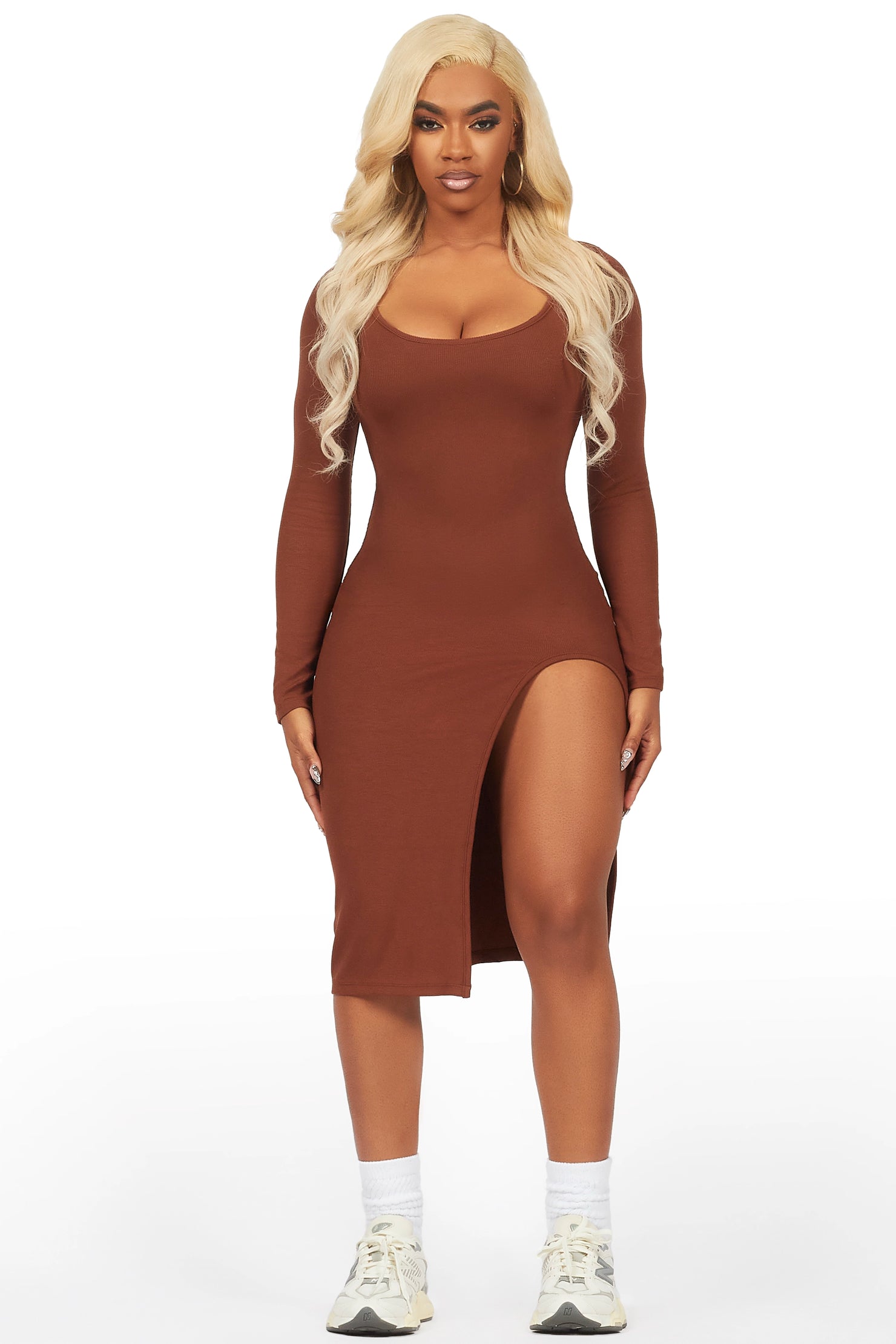 Dionna Brown Basic Midi Dress